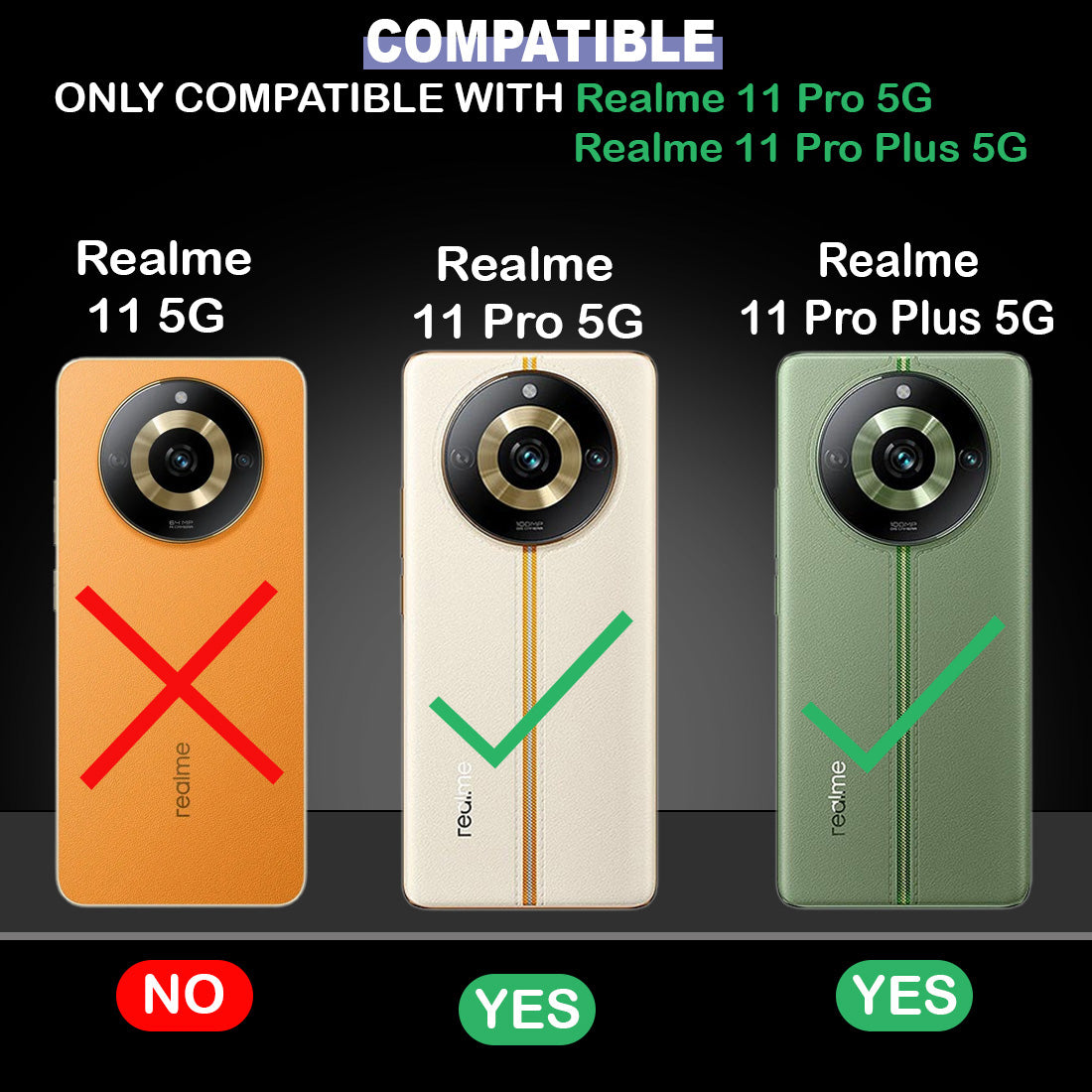Premium Wallet Flip Cover for Realme 11 Pro 5G / 11 Pro Plus 5G