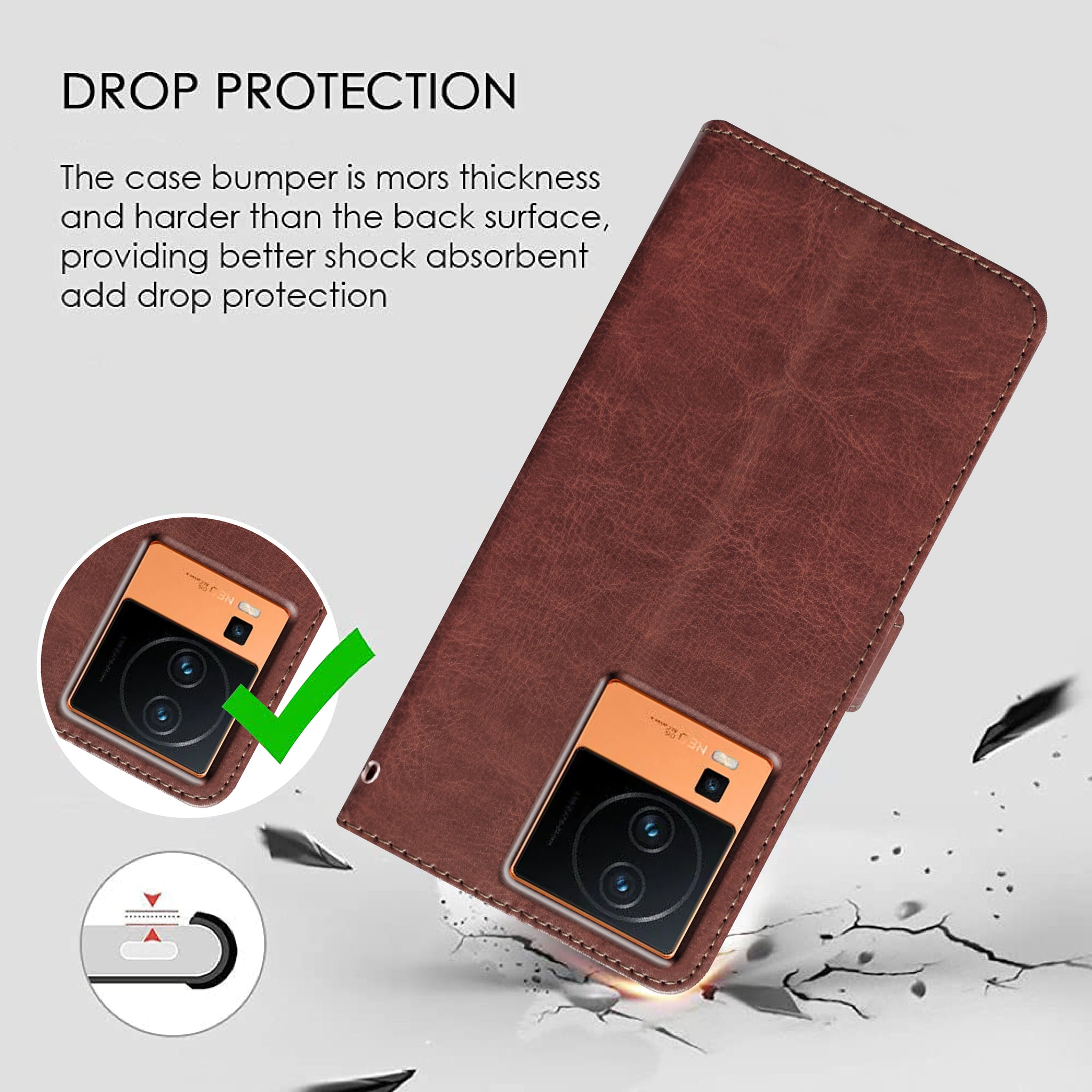 Premium Wallet Flip Cover for iQOO Neo 7 Pro 5G / Neo 7 5G