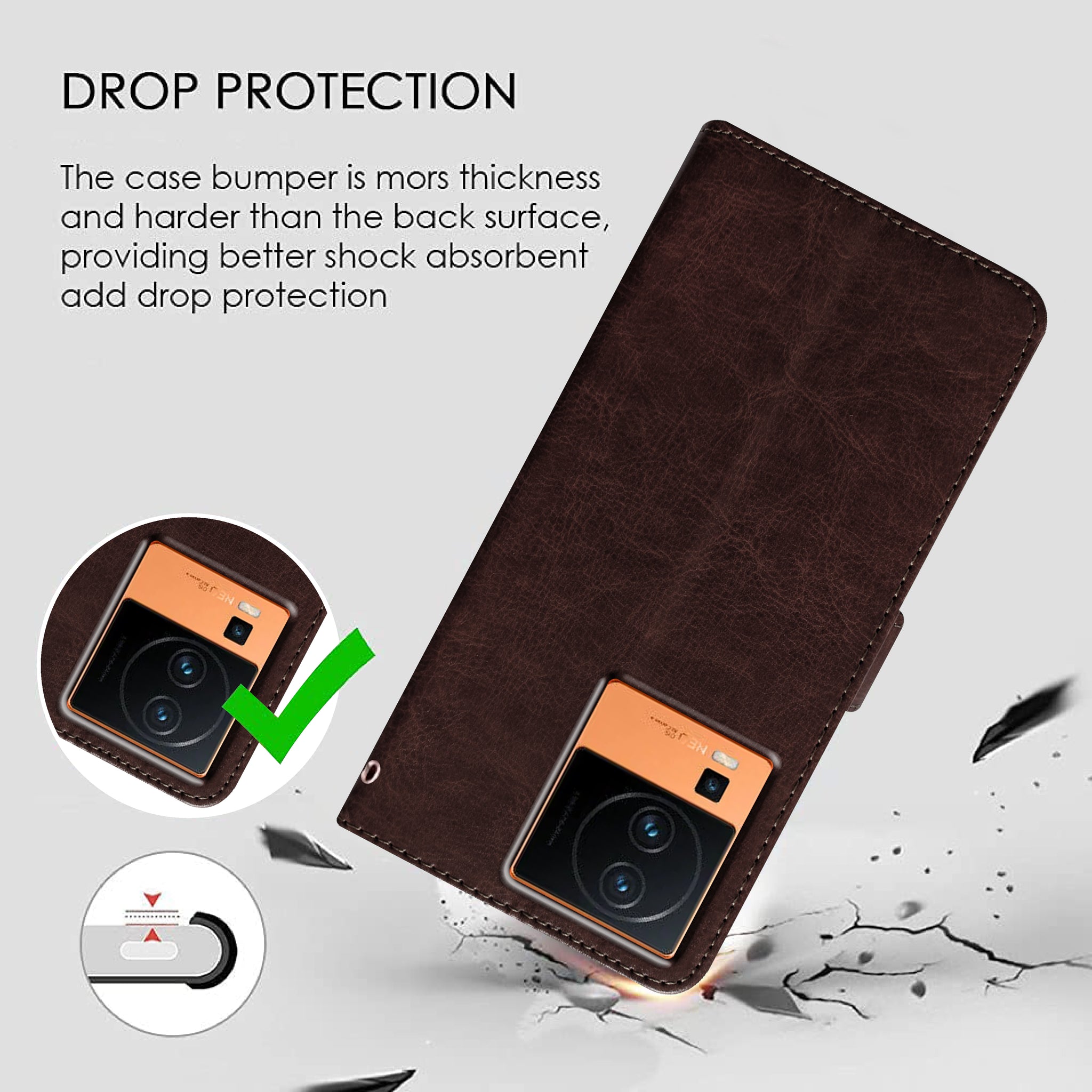 Premium Wallet Flip Cover for iQOO Neo 7 Pro 5G / Neo 7 5G