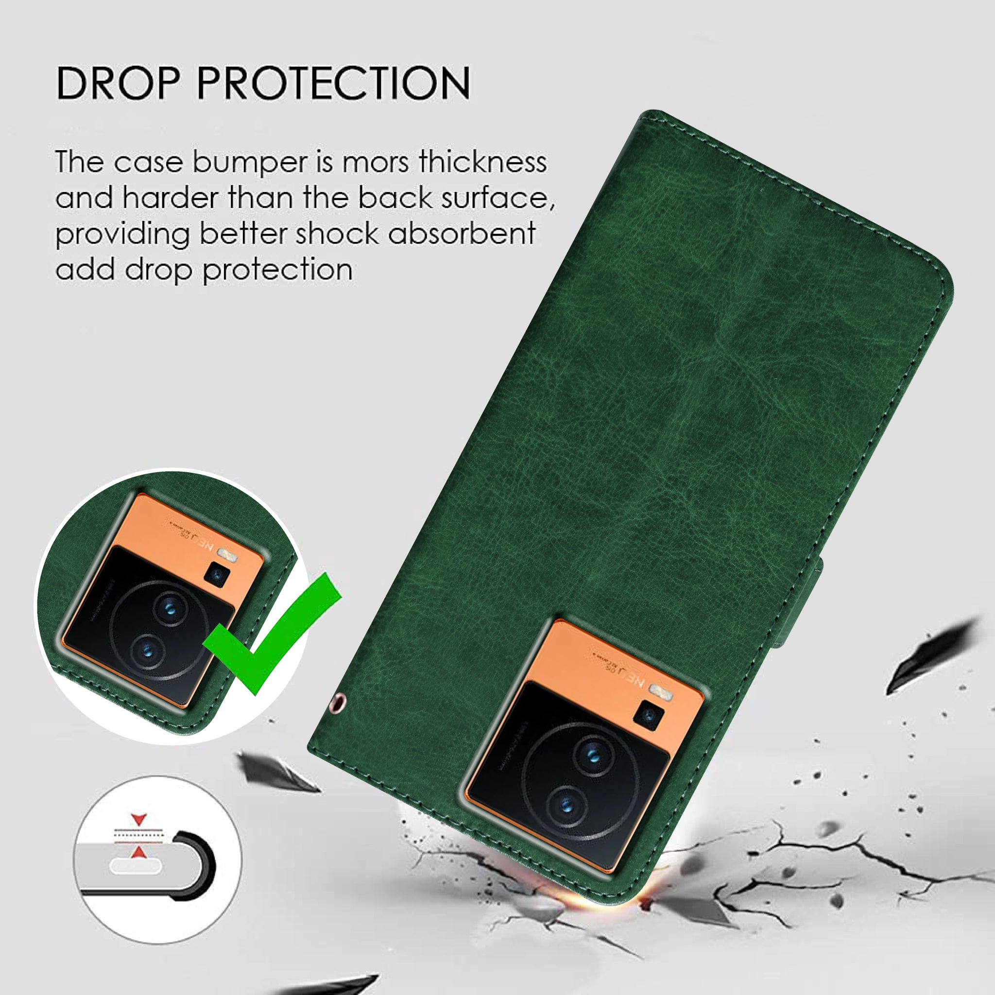 Premium Wallet Flip Cover for iQOO Neo 7 Pro 5G / Neo 7 5G