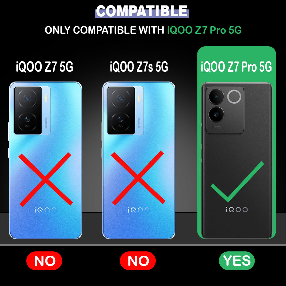 Premium Wallet Flip Cover for iQOO Z7 Pro 5G / Vivo S17E 5G