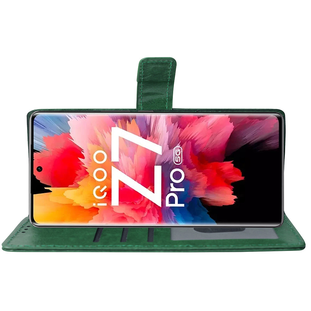 Premium Wallet Flip Cover for iQOO Z7 Pro 5G / Vivo S17E 5G