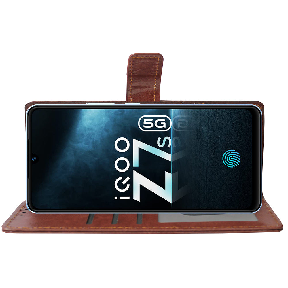 Premium Wallet Flip Cover for iQOO Z7s 5G / iQOO Z7 5G