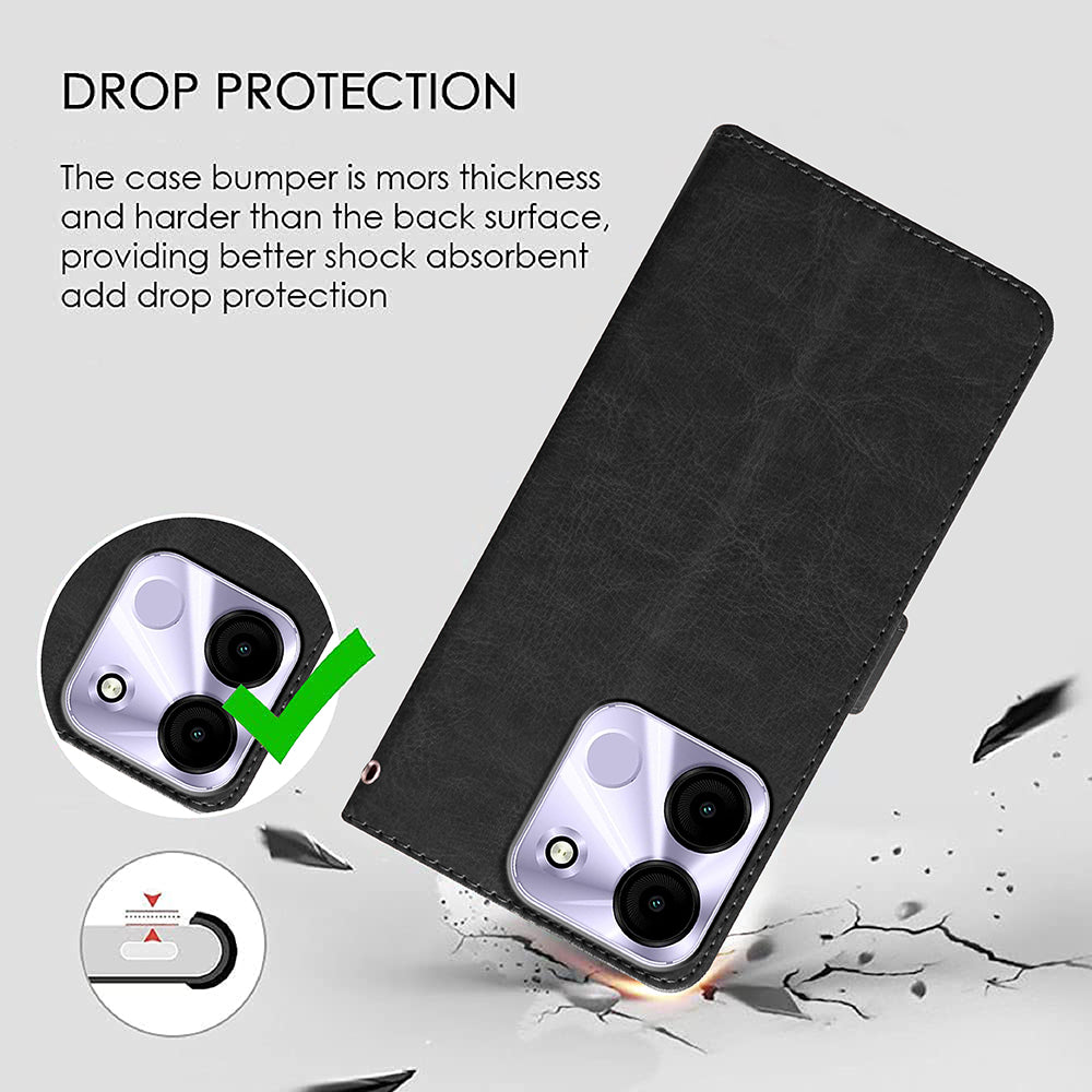 Premium Wallet Flip Cover for Itel A60s 4G