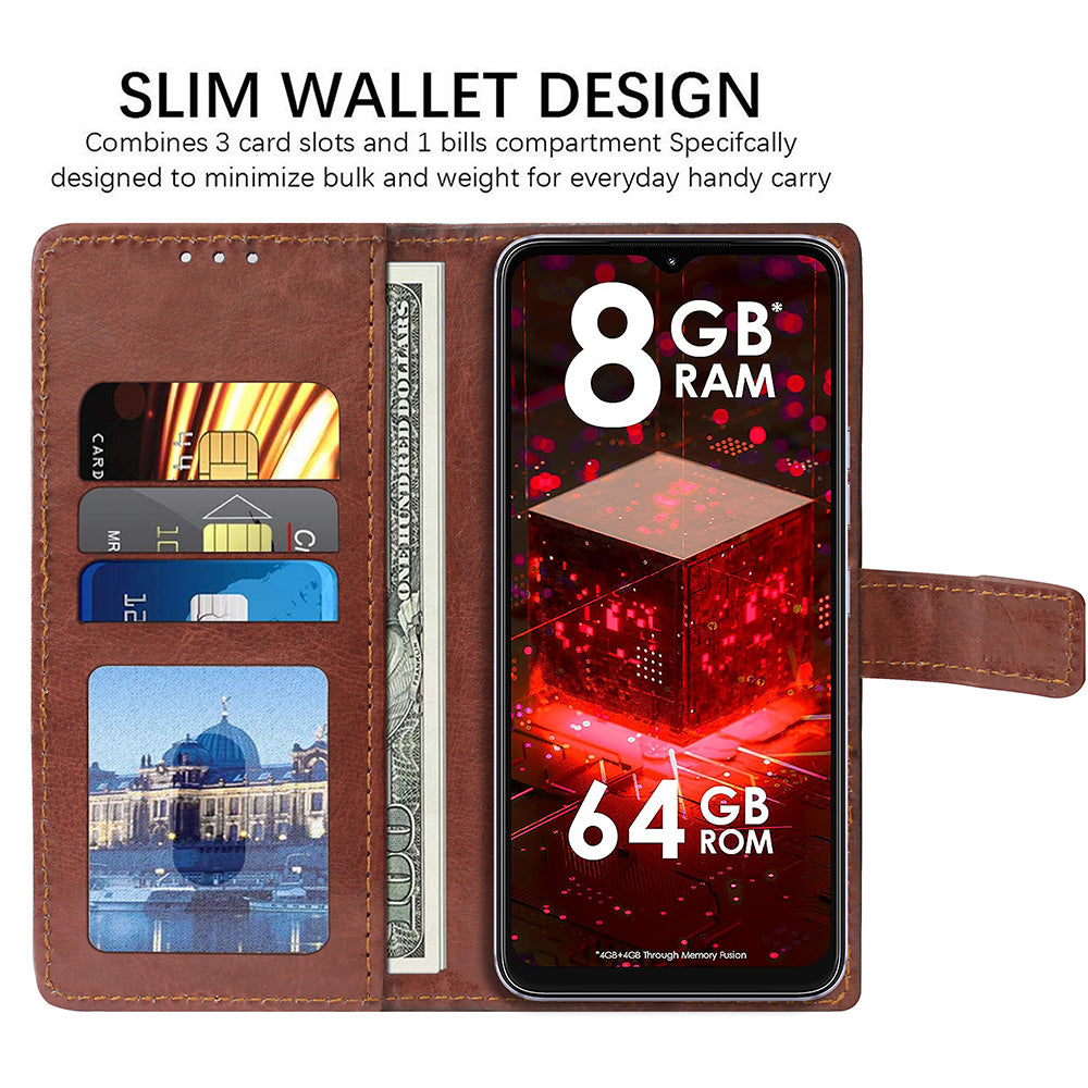 Premium Wallet Flip Cover for Itel A60s 4G