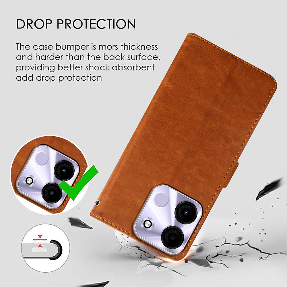 Premium Wallet Flip Cover for Itel A60s 4G