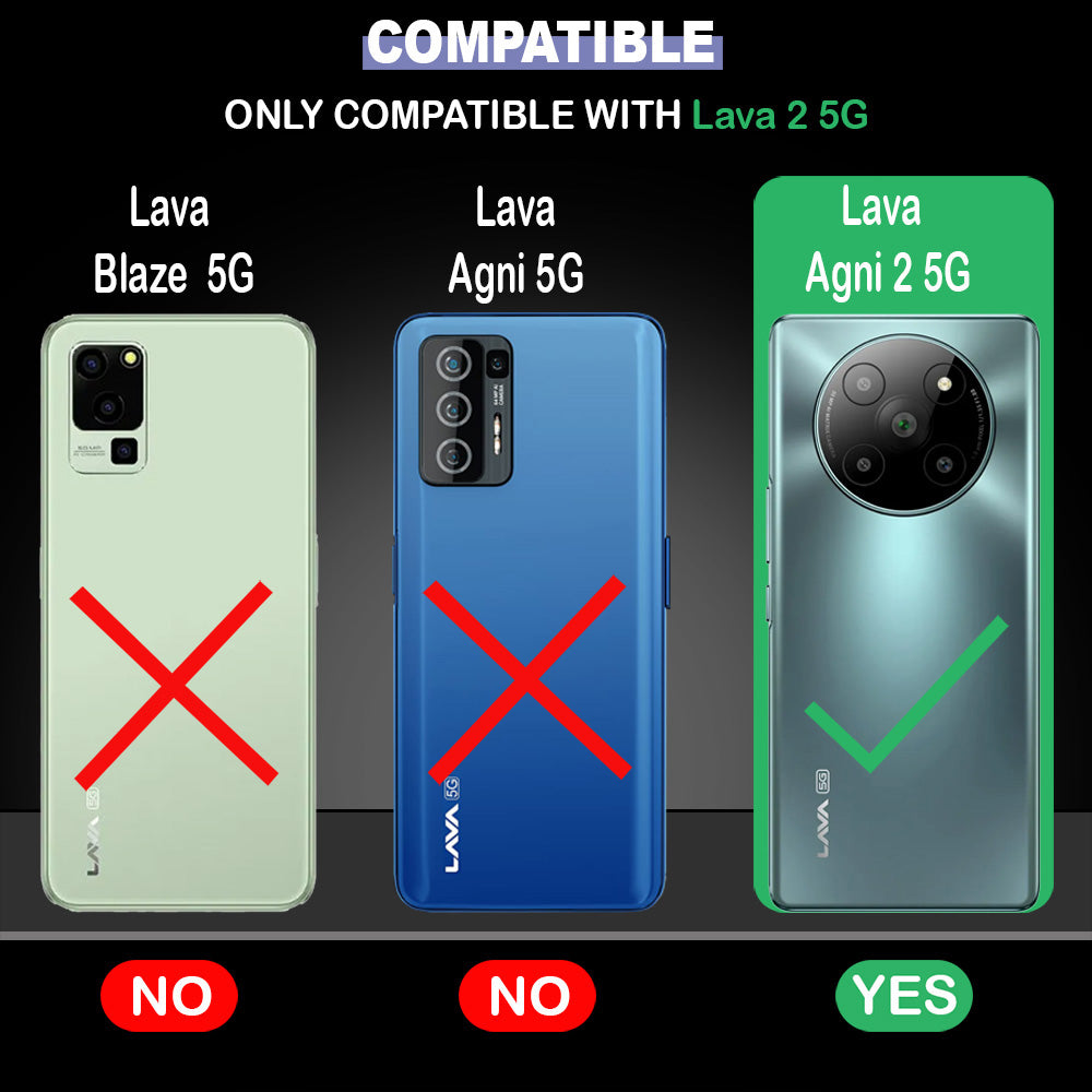 Casotec Flip Cover Back Case for Lava Agni 2 5G | Premium Leather ...