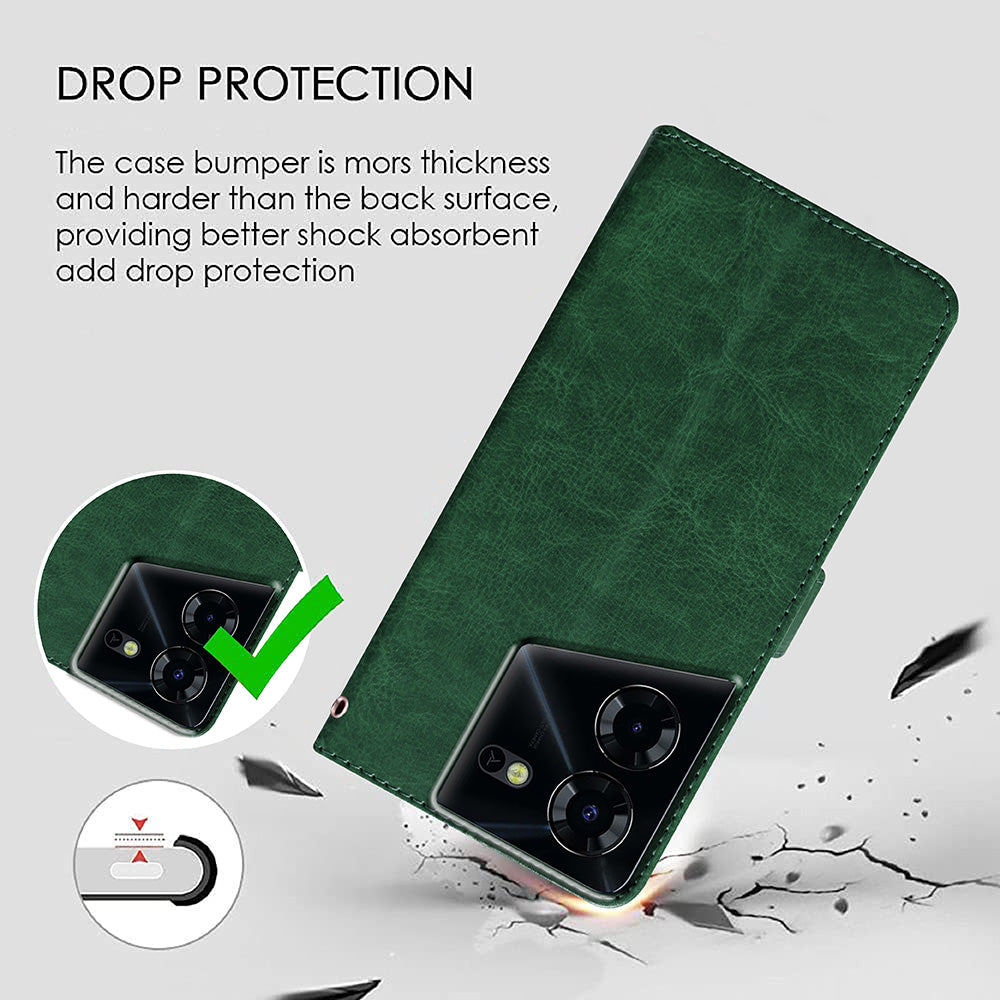 Premium Wallet Flip Cover for Tecno Pova 5 Pro 5G / Pova 5 4G