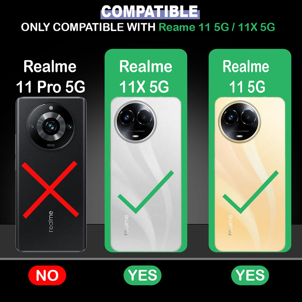 Premium Wallet Flip Cover for Realme 11 5G / 11X 5G