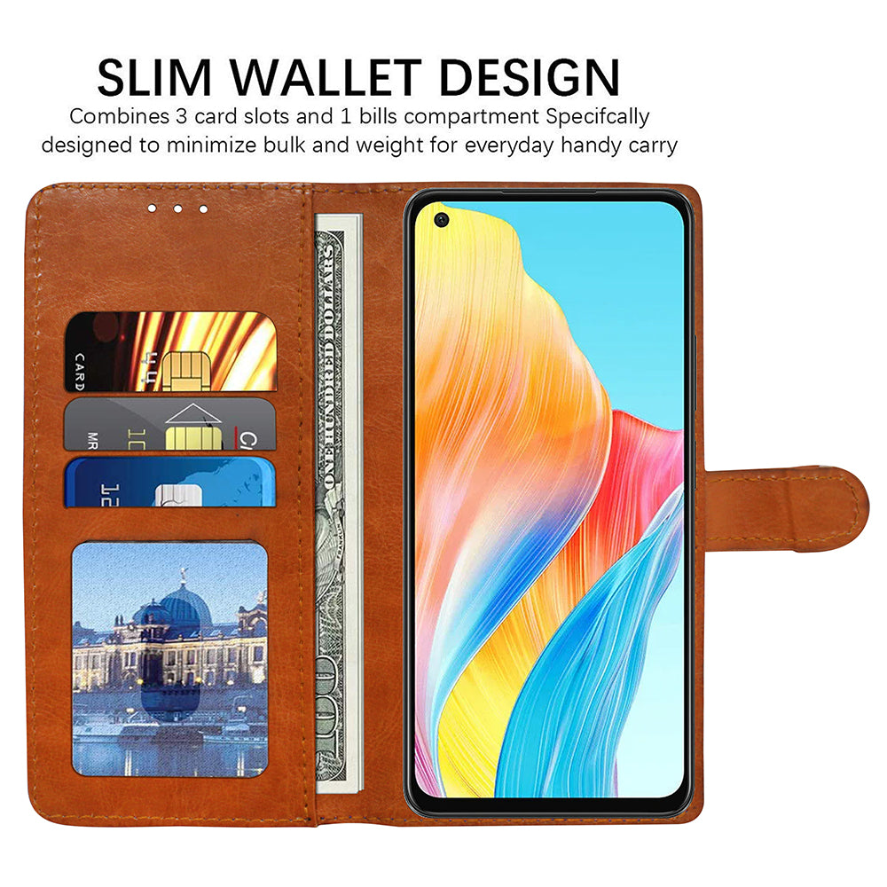 Premium Wallet Flip Cover for Oppo A78 4G