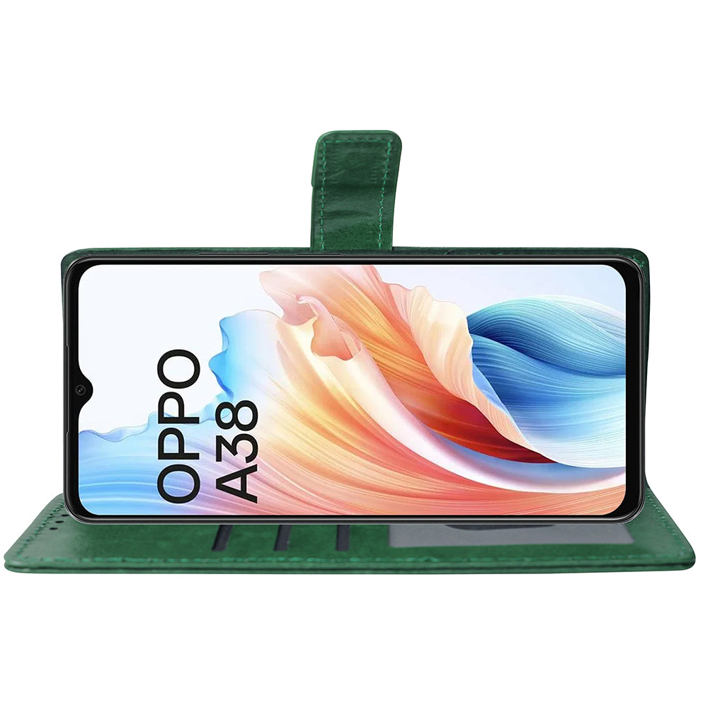 Premium Wallet Flip Cover for Oppo A38 4G