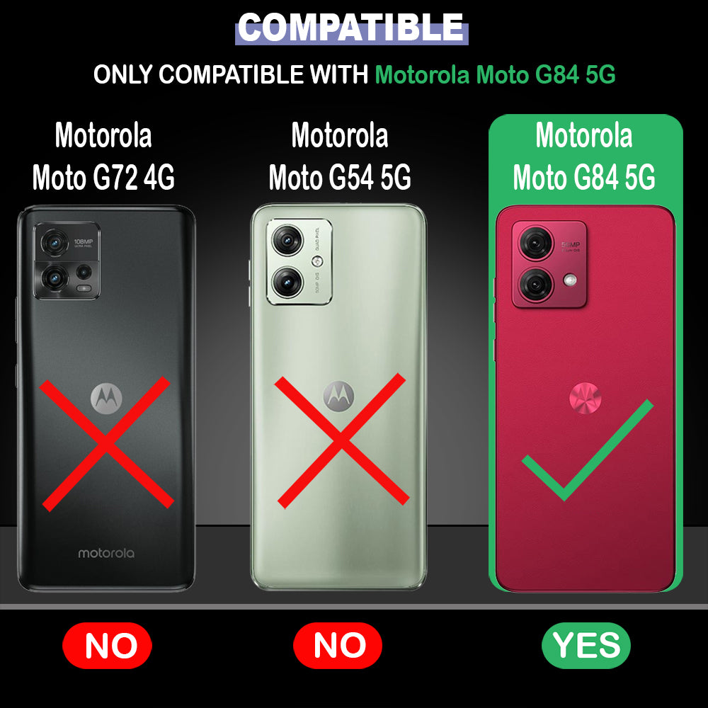 Premium Wallet Flip Cover for Motorola Moto G84 5G