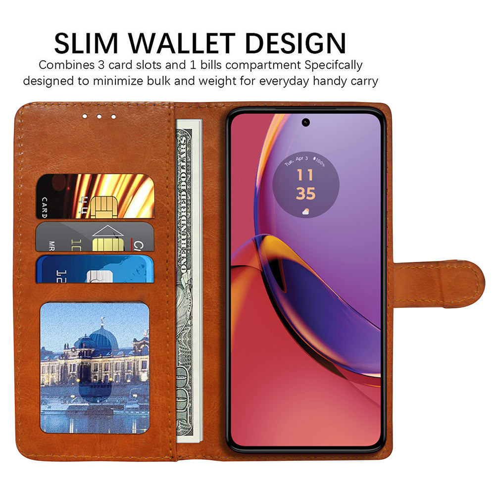 Premium Wallet Flip Cover for Motorola Moto G84 5G