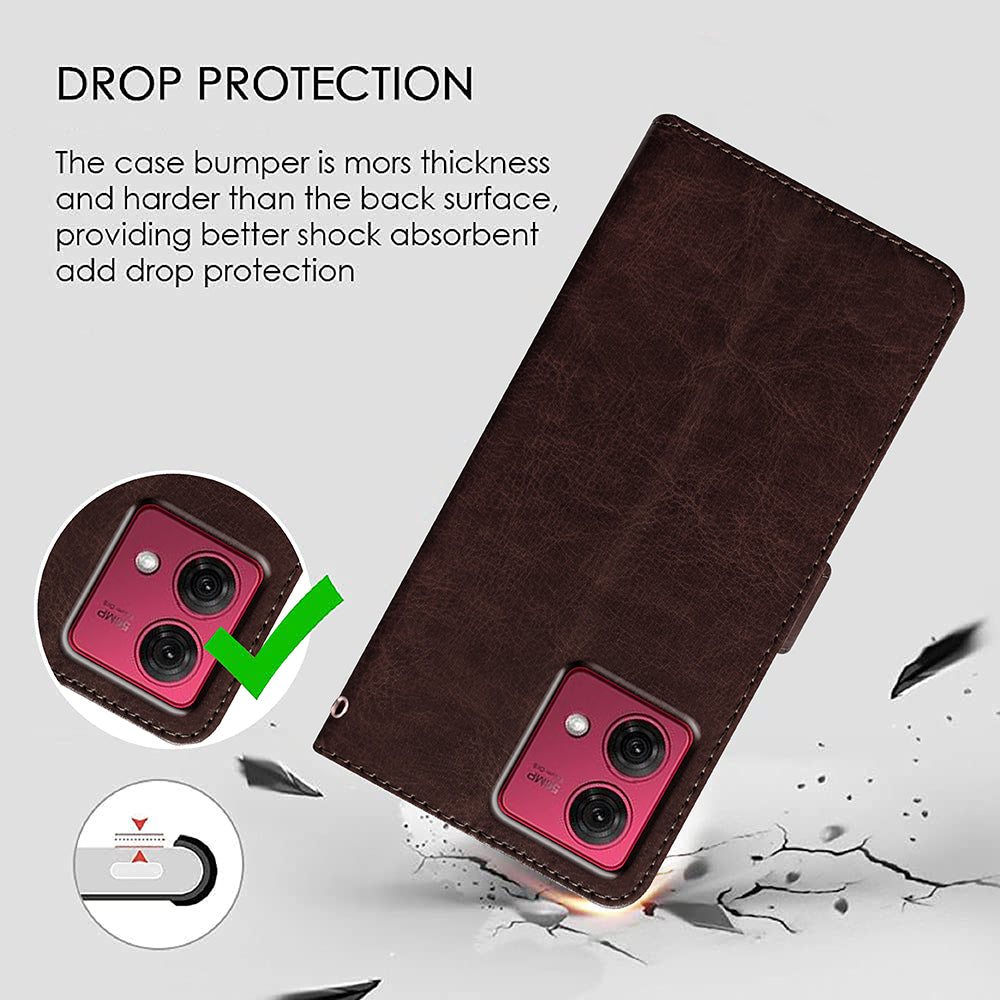 Premium Wallet Flip Cover for Motorola Moto G84 5G