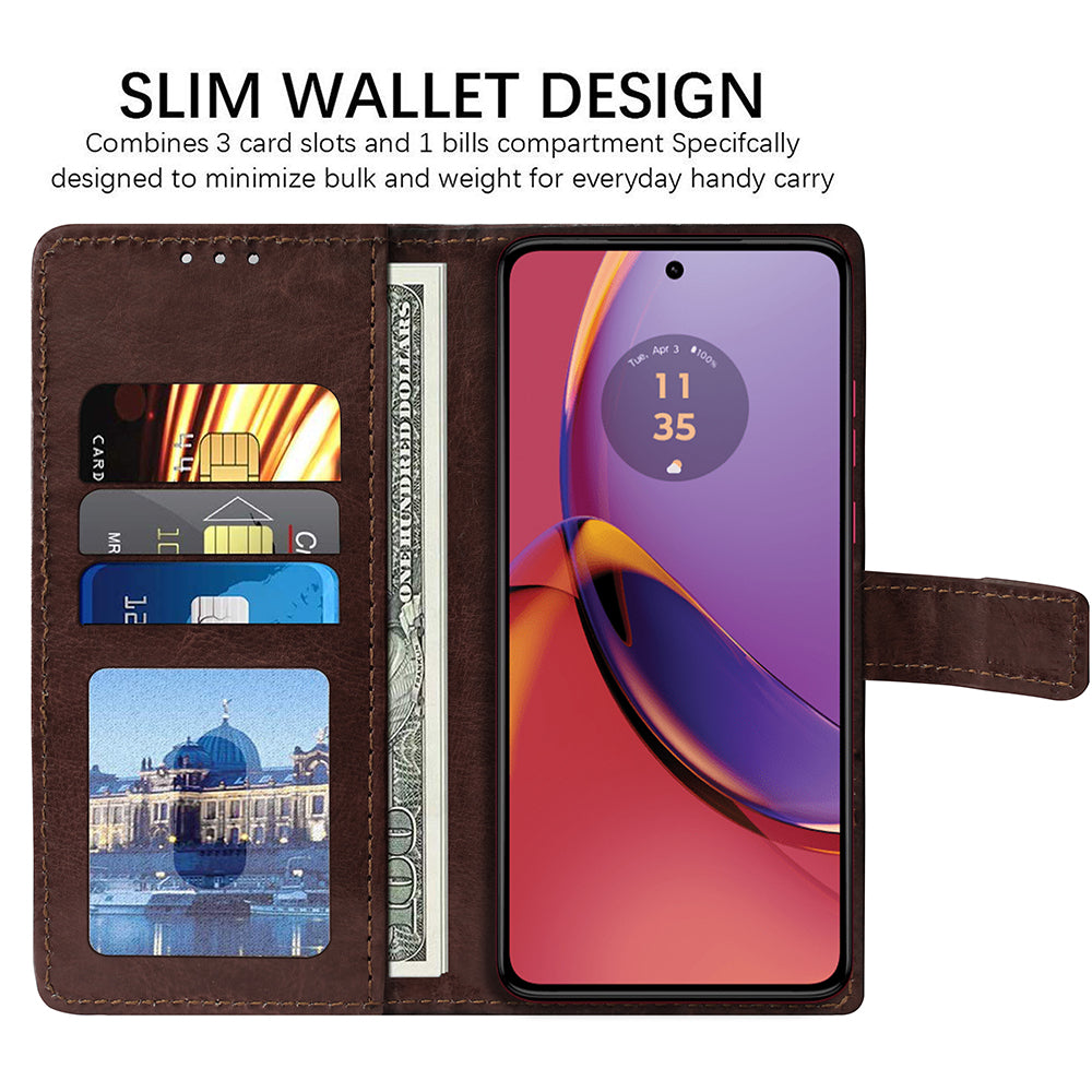 Premium Wallet Flip Cover for Motorola Moto G84 5G