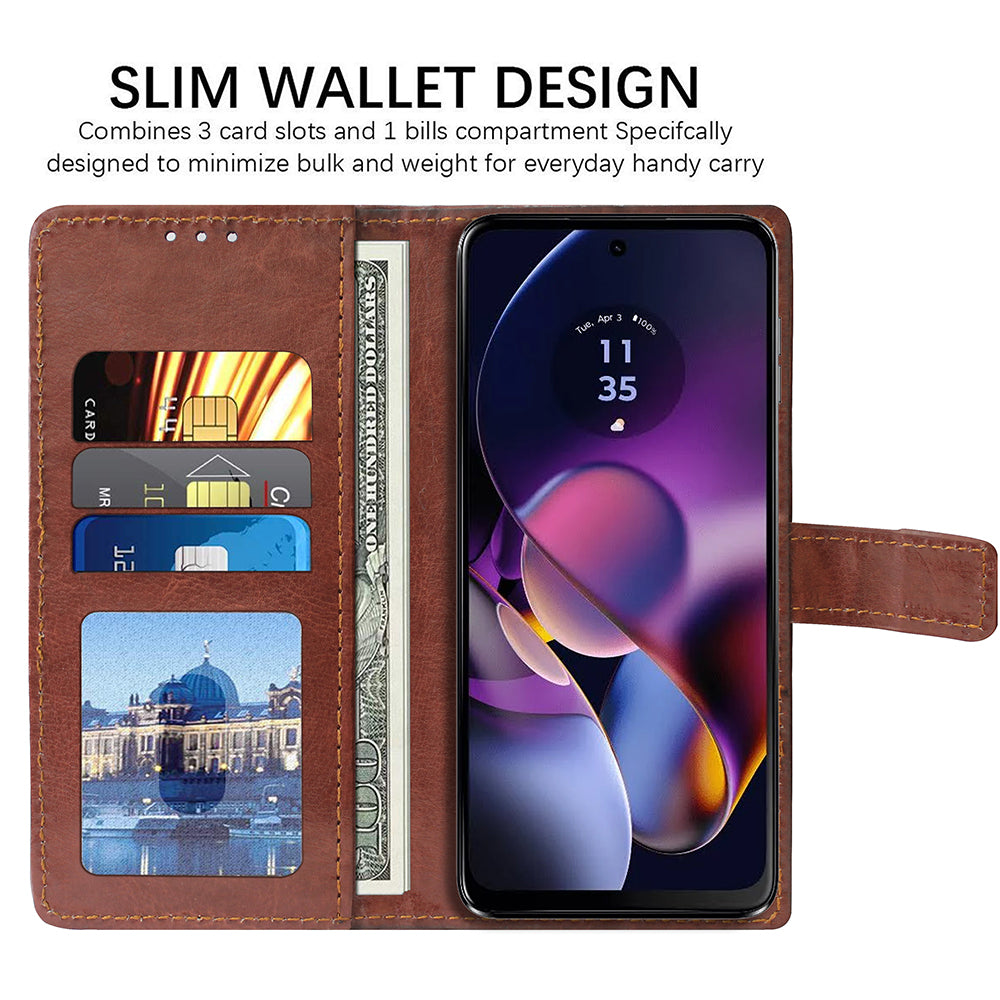 Premium Wallet Flip Cover for Motorola Moto G54 5G