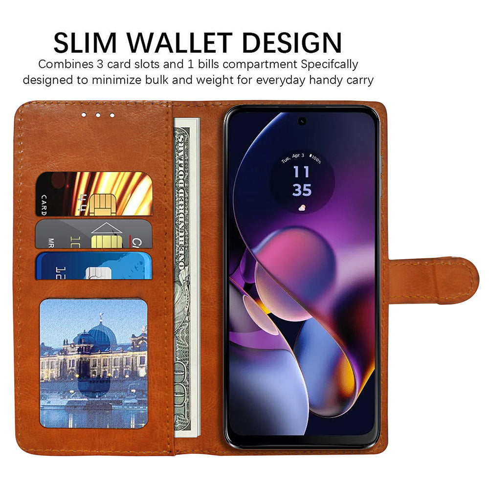 Premium Wallet Flip Cover for Motorola Moto G54 5G