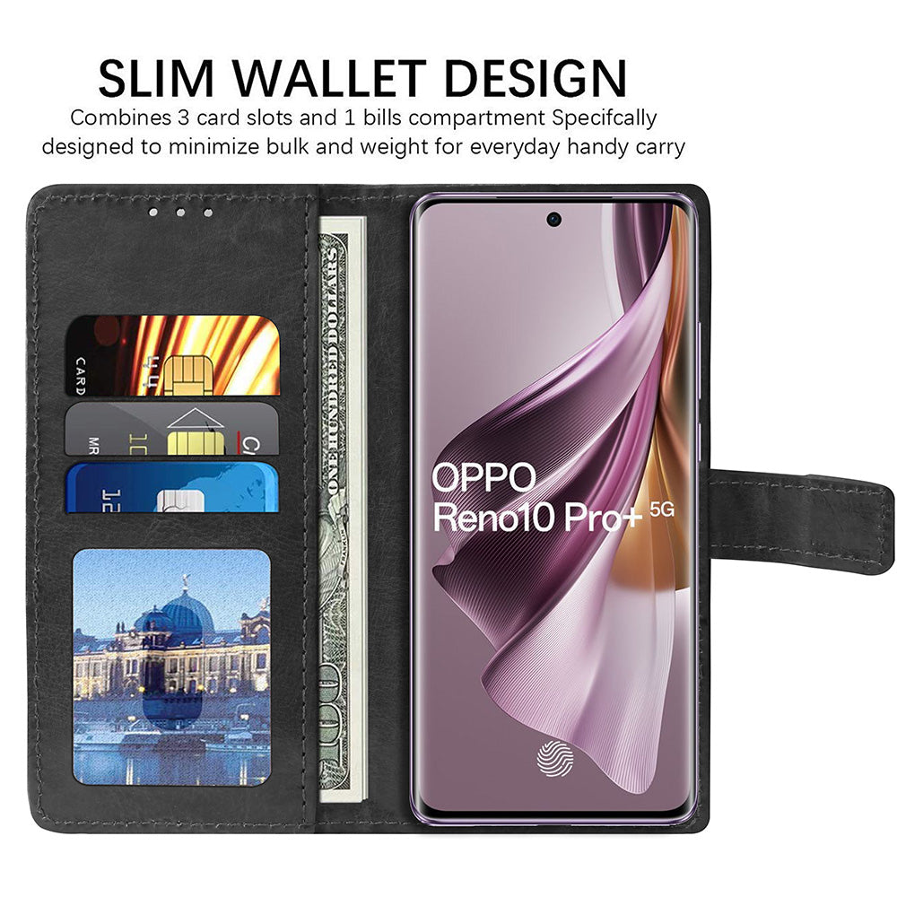 Premium Wallet Flip Cover for Oppo Reno 10 Pro Plus 5G