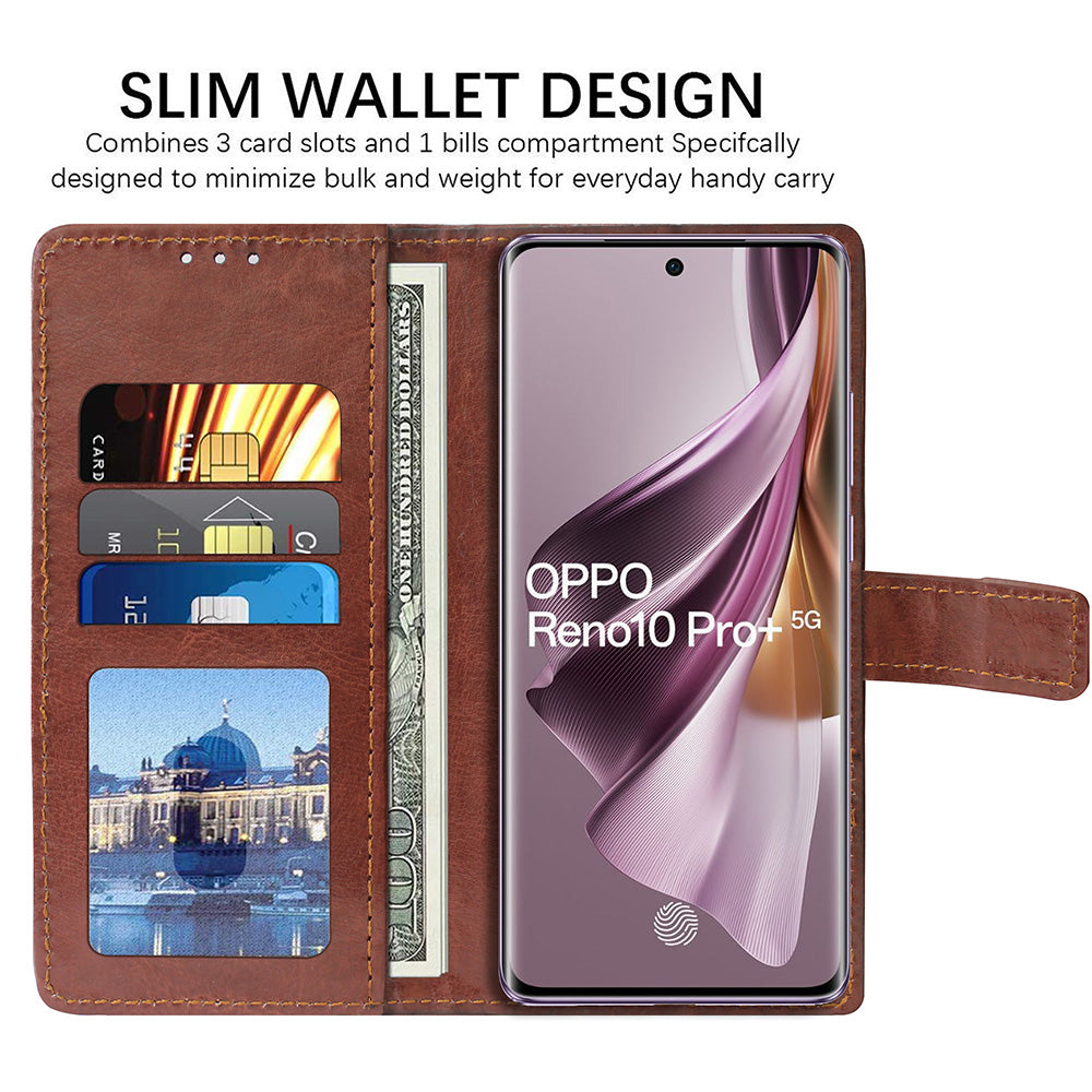 Premium Wallet Flip Cover for Oppo Reno 10 Pro Plus 5G