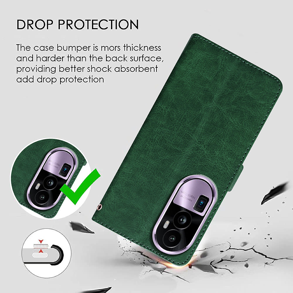 Premium Wallet Flip Cover for Oppo Reno 10 Pro Plus 5G