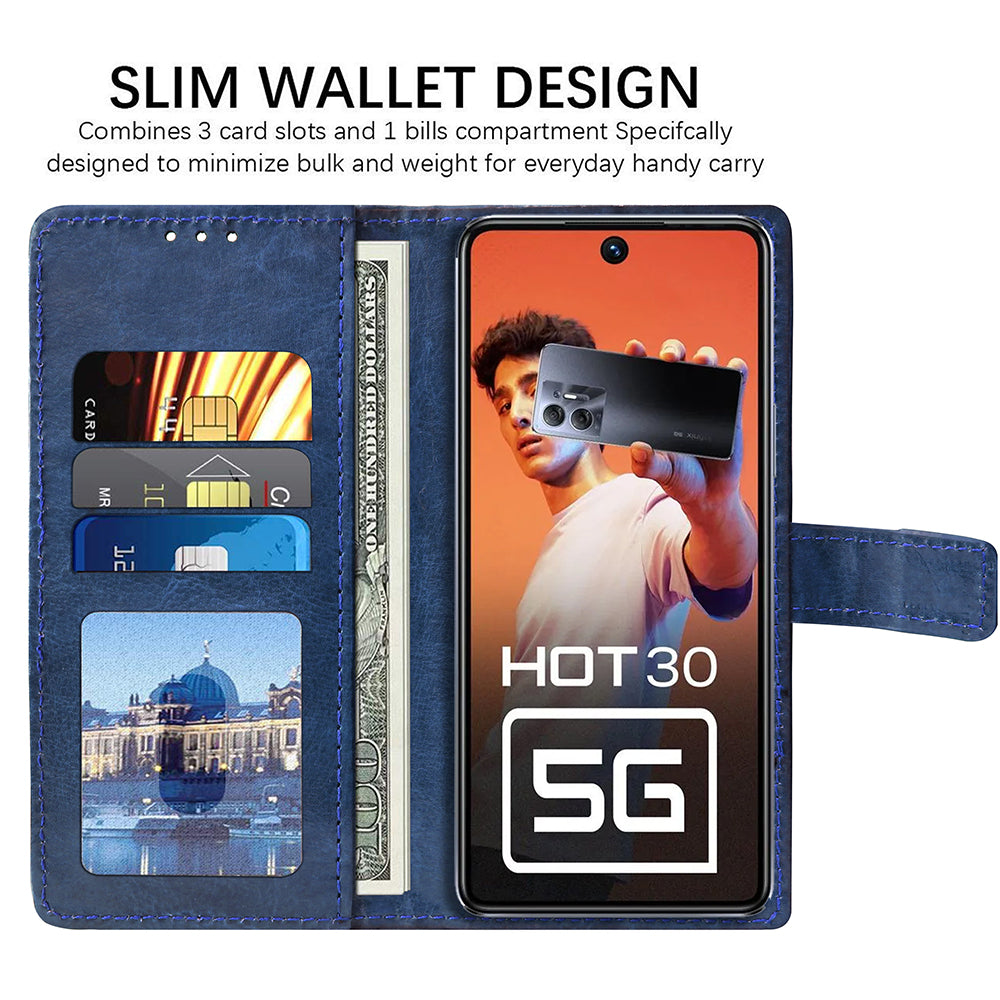 Premium Wallet Flip Cover for Infinix Hot 30 5G