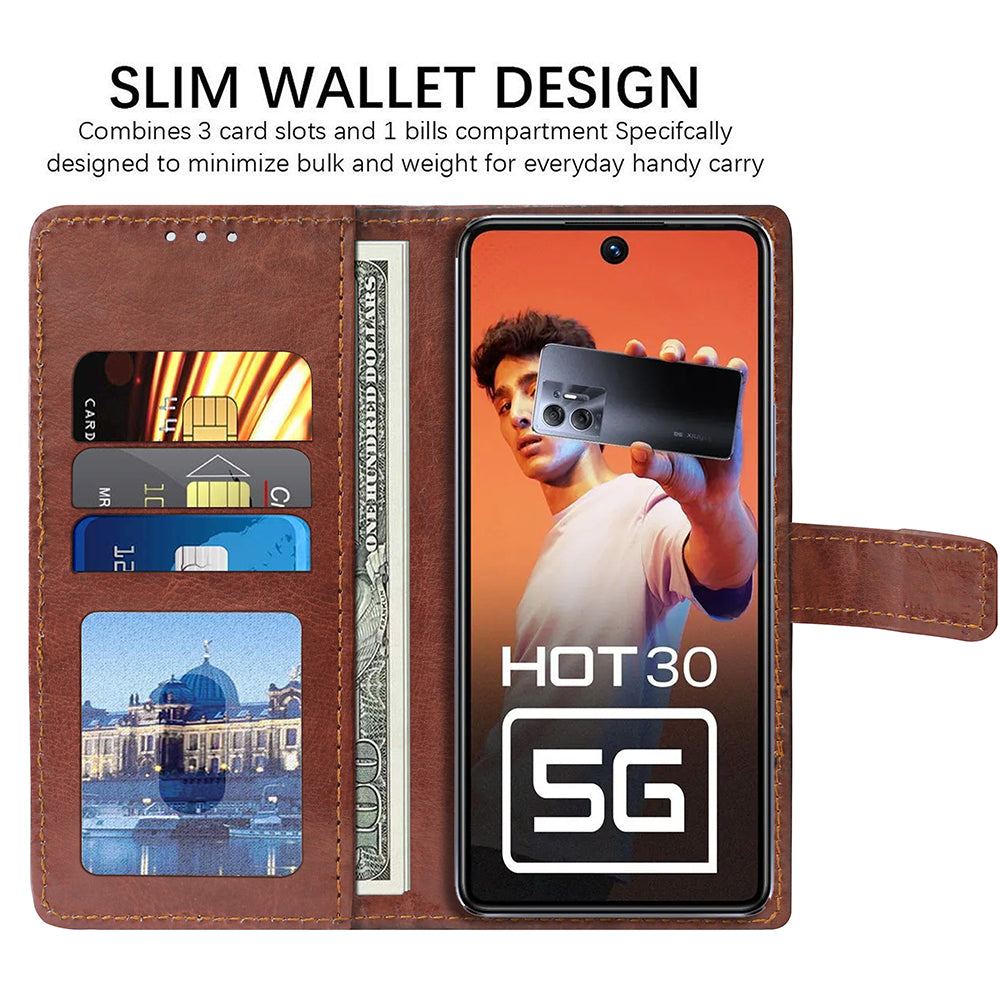 Premium Wallet Flip Cover for Infinix Hot 30 5G