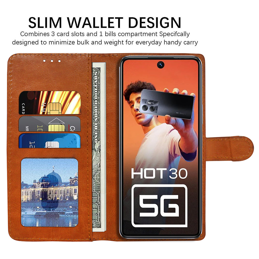 Premium Wallet Flip Cover for Infinix Hot 30 5G