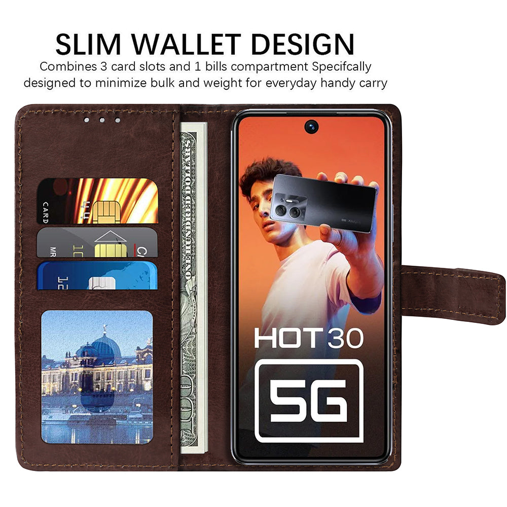 Premium Wallet Flip Cover for Infinix Hot 30 5G