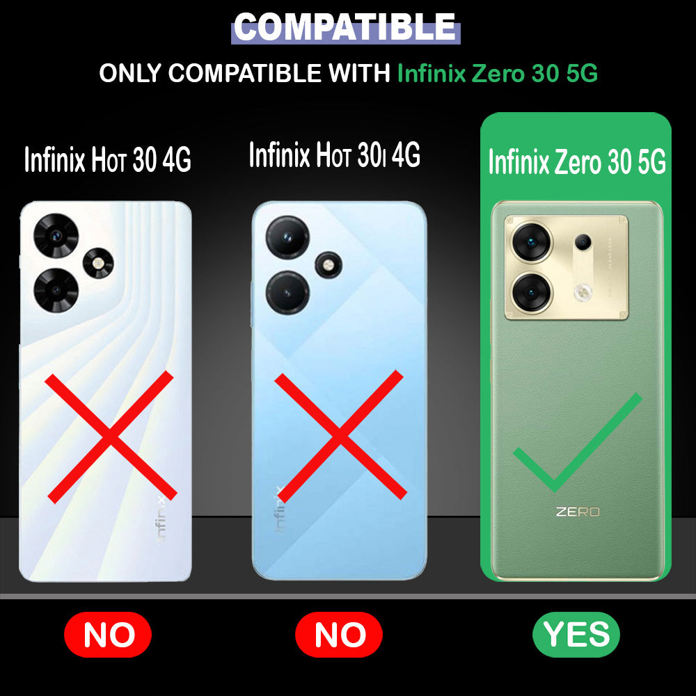 Premium Wallet Flip Cover for Infinix Zero 30 5G