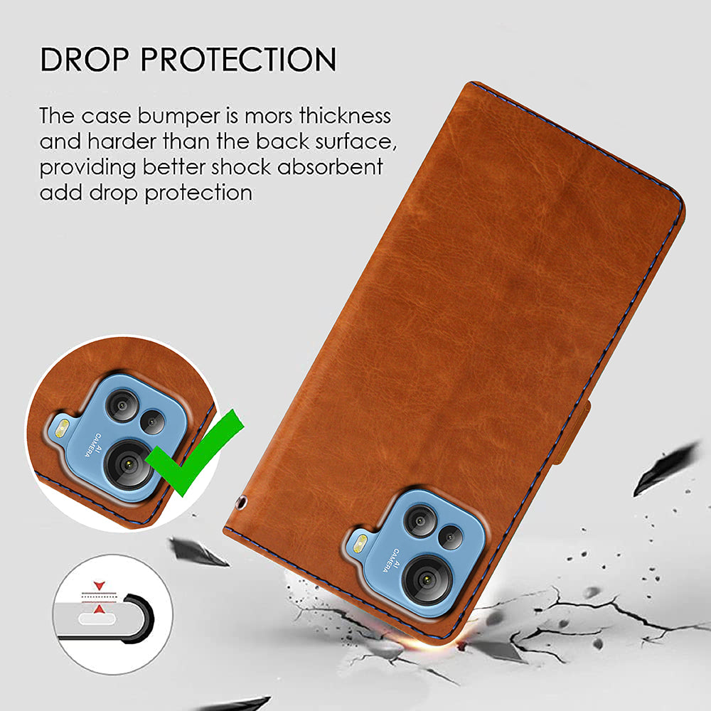 Premium Wallet Flip Cover for Lava Blaze 2 Pro 4G