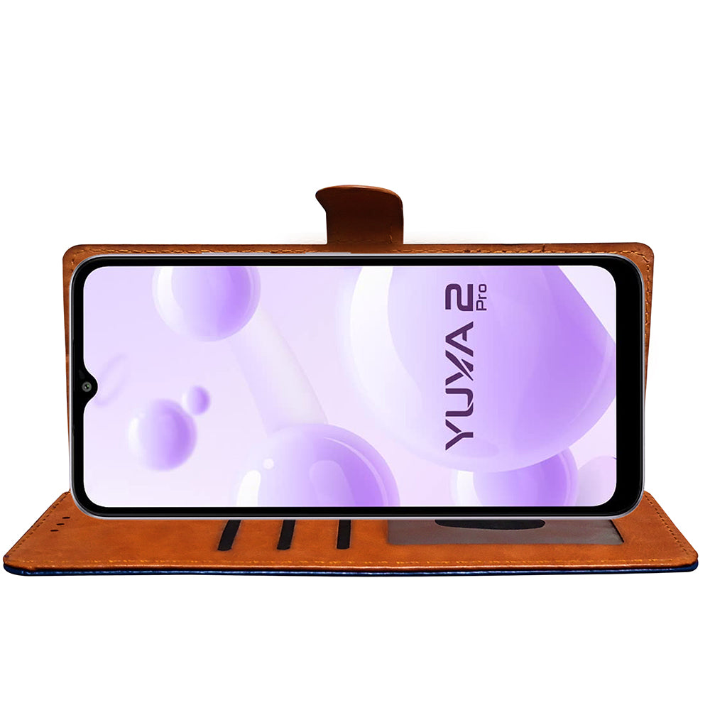 Premium Wallet Flip Cover for Lava Yuva 2 Pro 4G