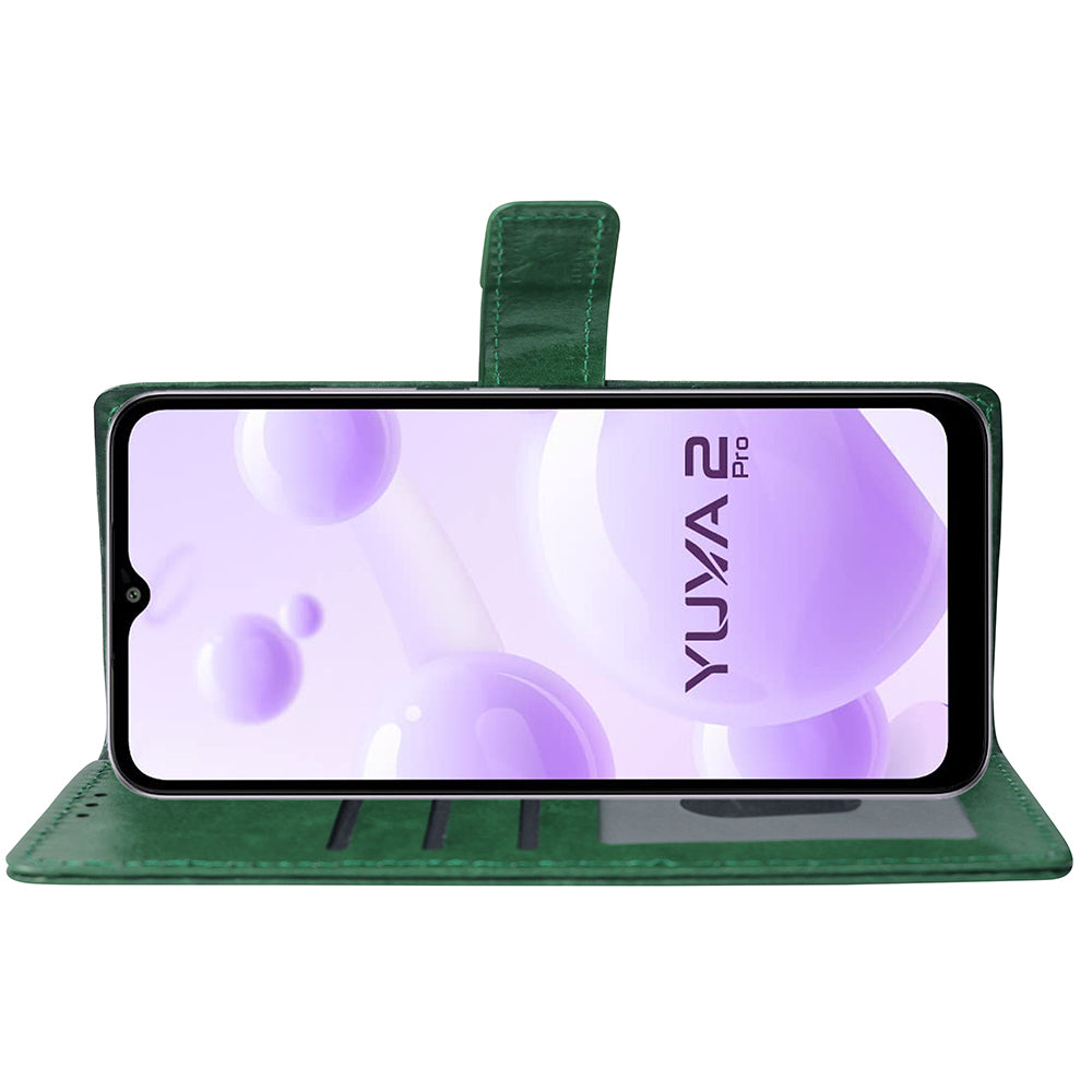 Premium Wallet Flip Cover for Lava Yuva 2 Pro 4G