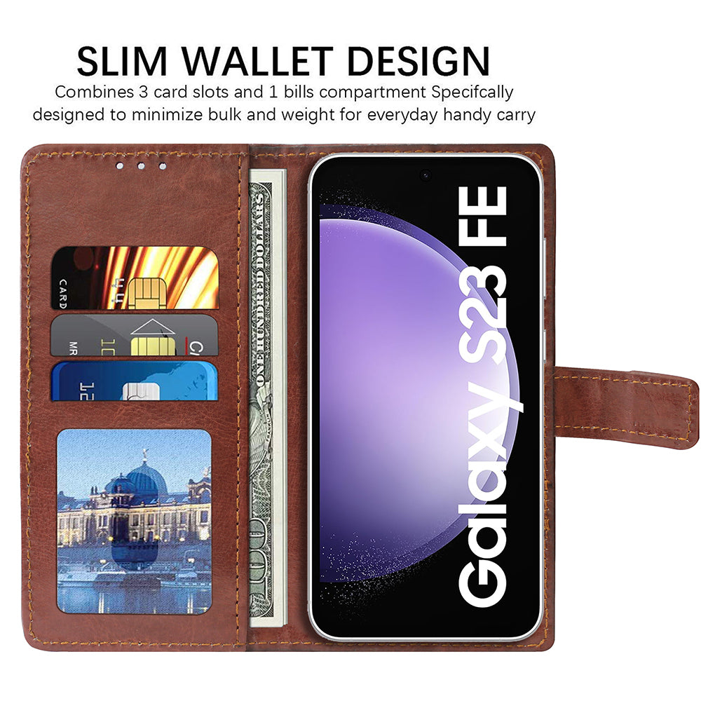 Premium Wallet Flip Cover for Samsung Galaxy S23 FE 5G