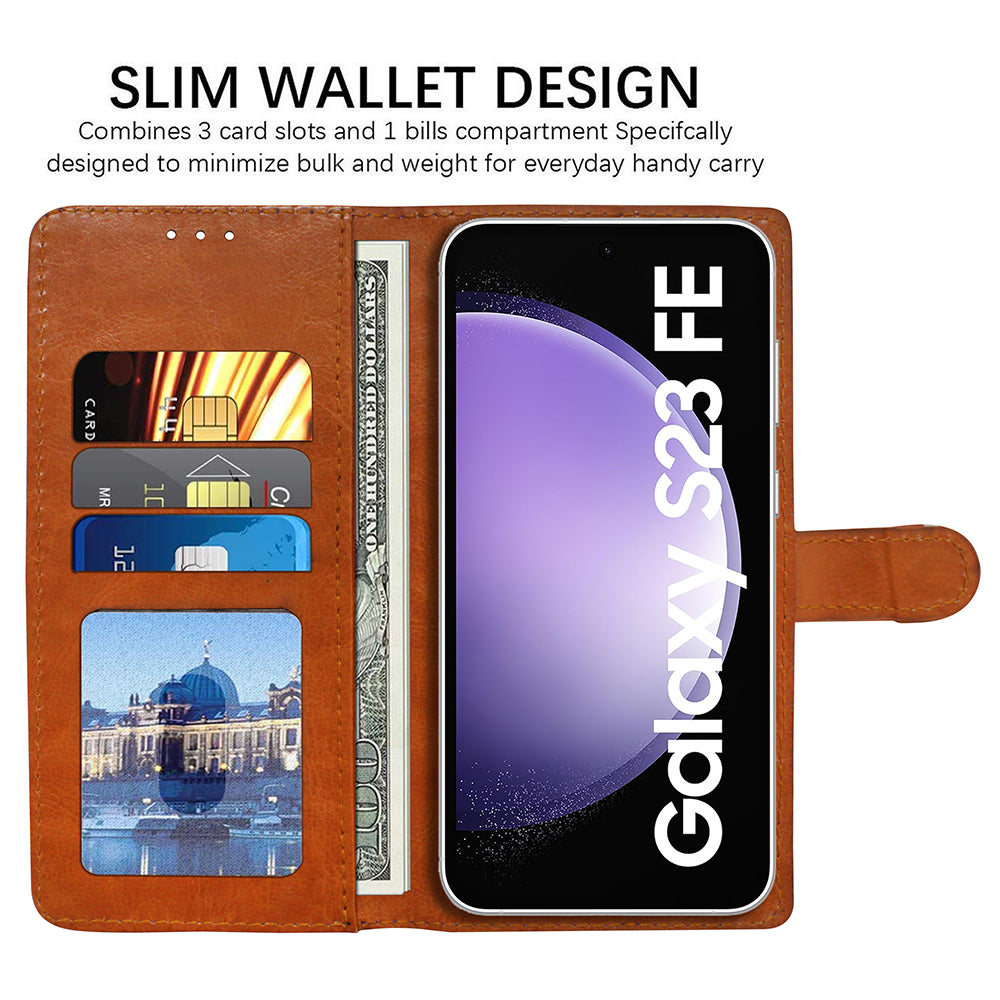 Premium Wallet Flip Cover for Samsung Galaxy S23 FE 5G