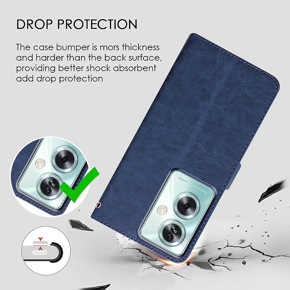 Premium Wallet Flip Cover for Oppo A79 5G