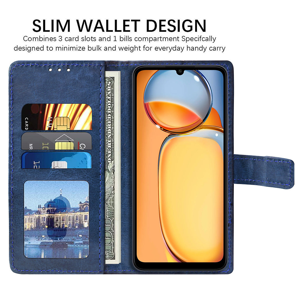 Premium Wallet Flip Cover for Mi Redmi 13C 4G