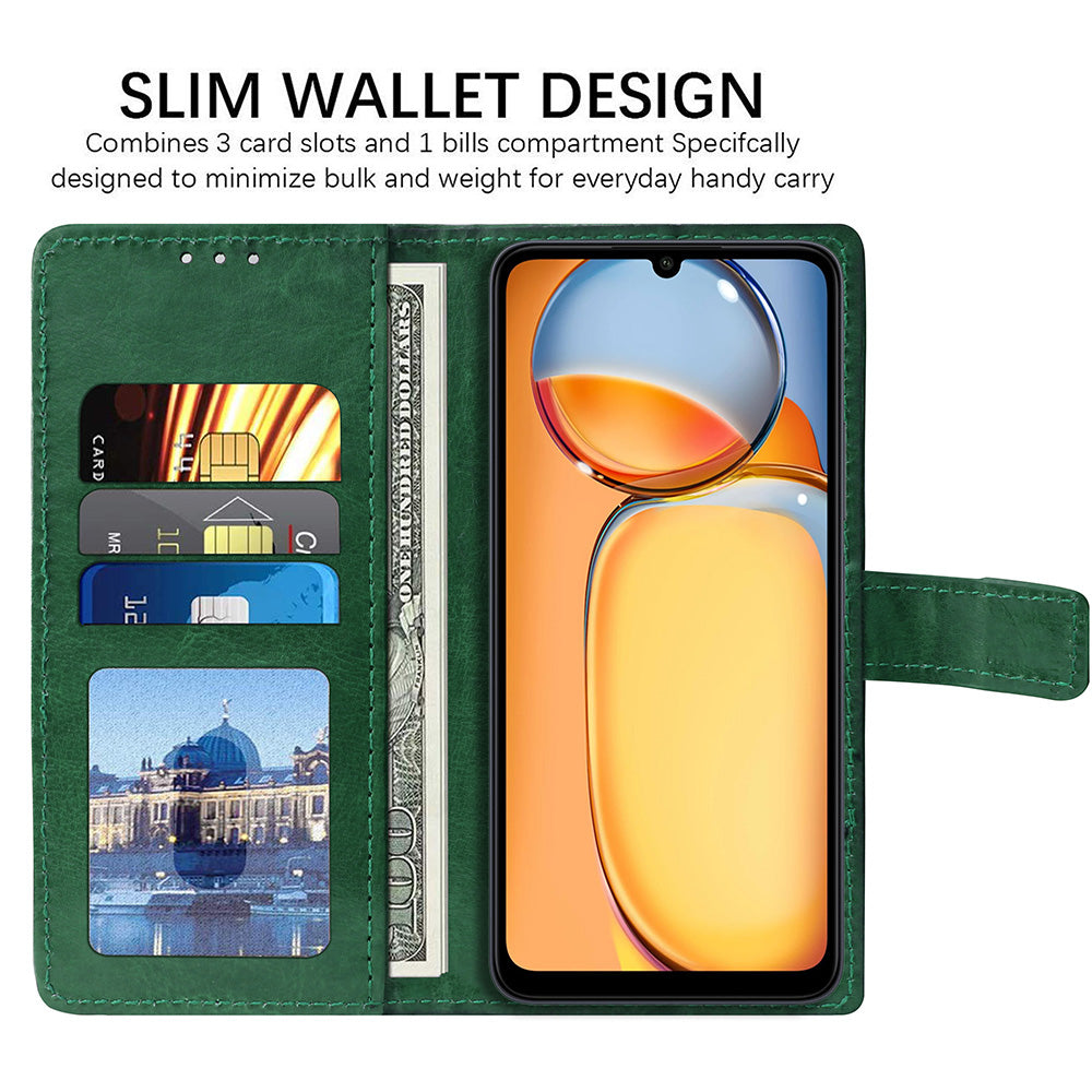 Premium Wallet Flip Cover for Mi Redmi 13C 4G