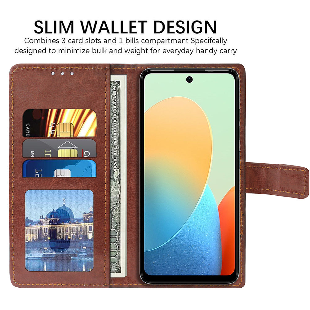 Premium Wallet Flip Cover for Tecno Spark Go (2024)