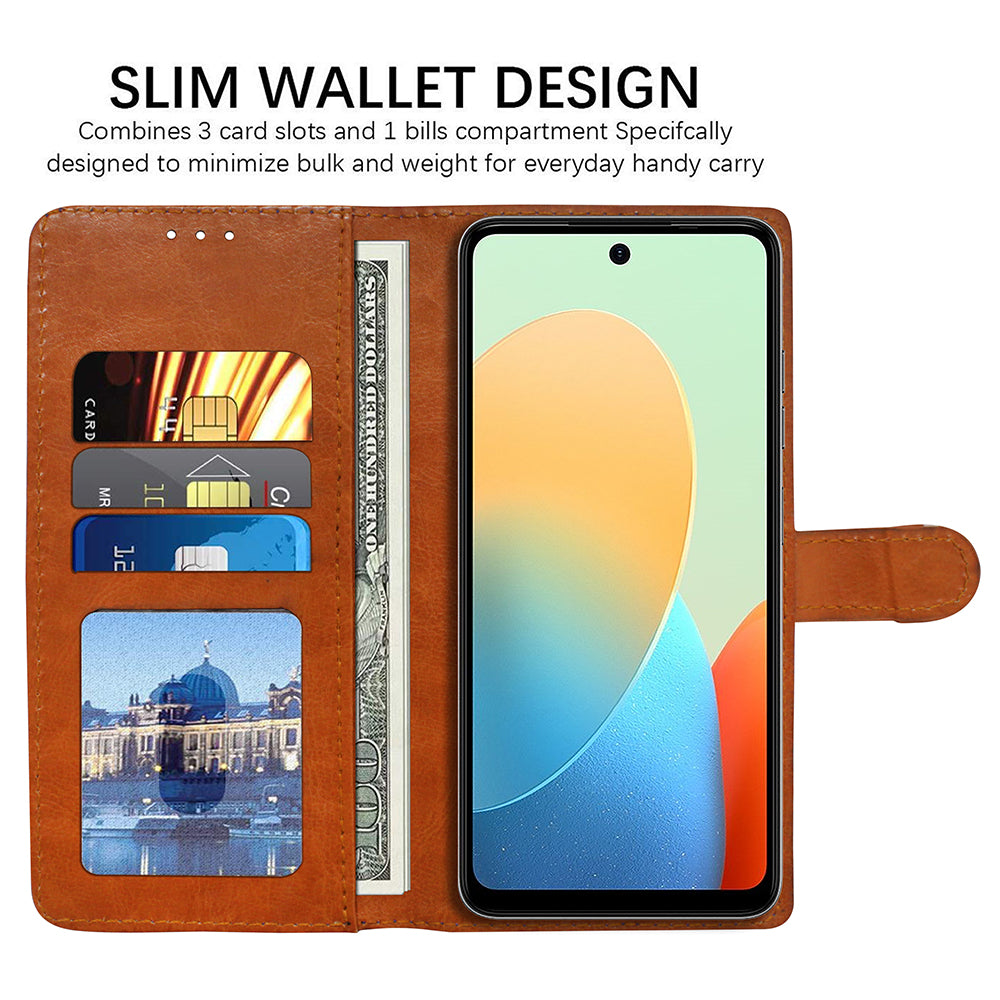 Premium Wallet Flip Cover for Tecno Spark Go (2024)