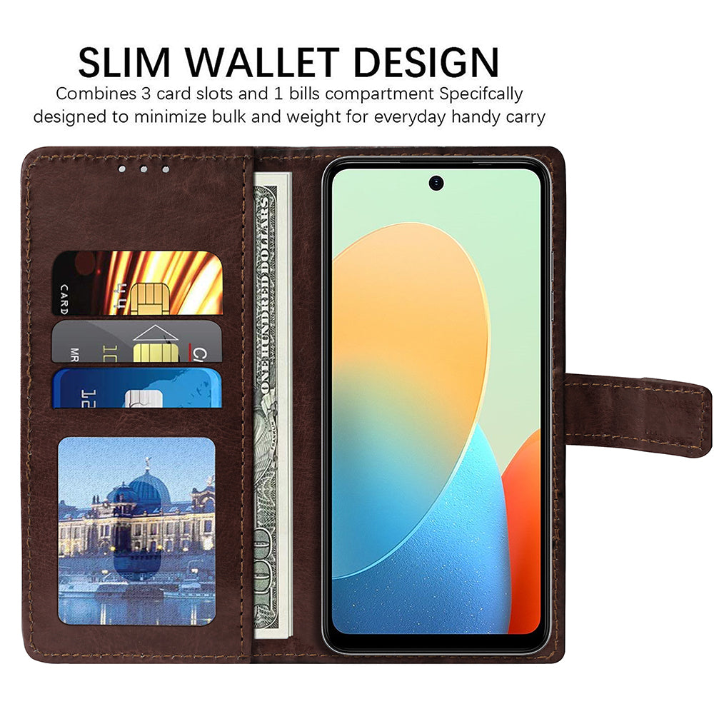 Premium Wallet Flip Cover for Tecno Spark Go (2024)