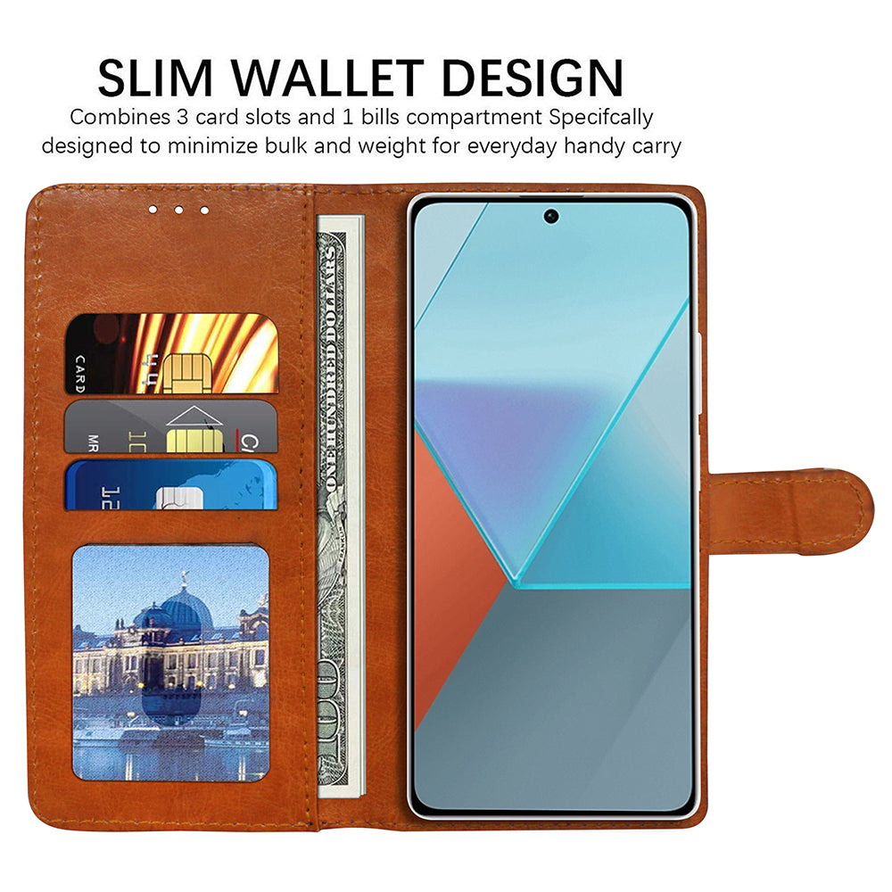 Premium Wallet Flip Cover for Mi Redmi Note 13 Pro 5G