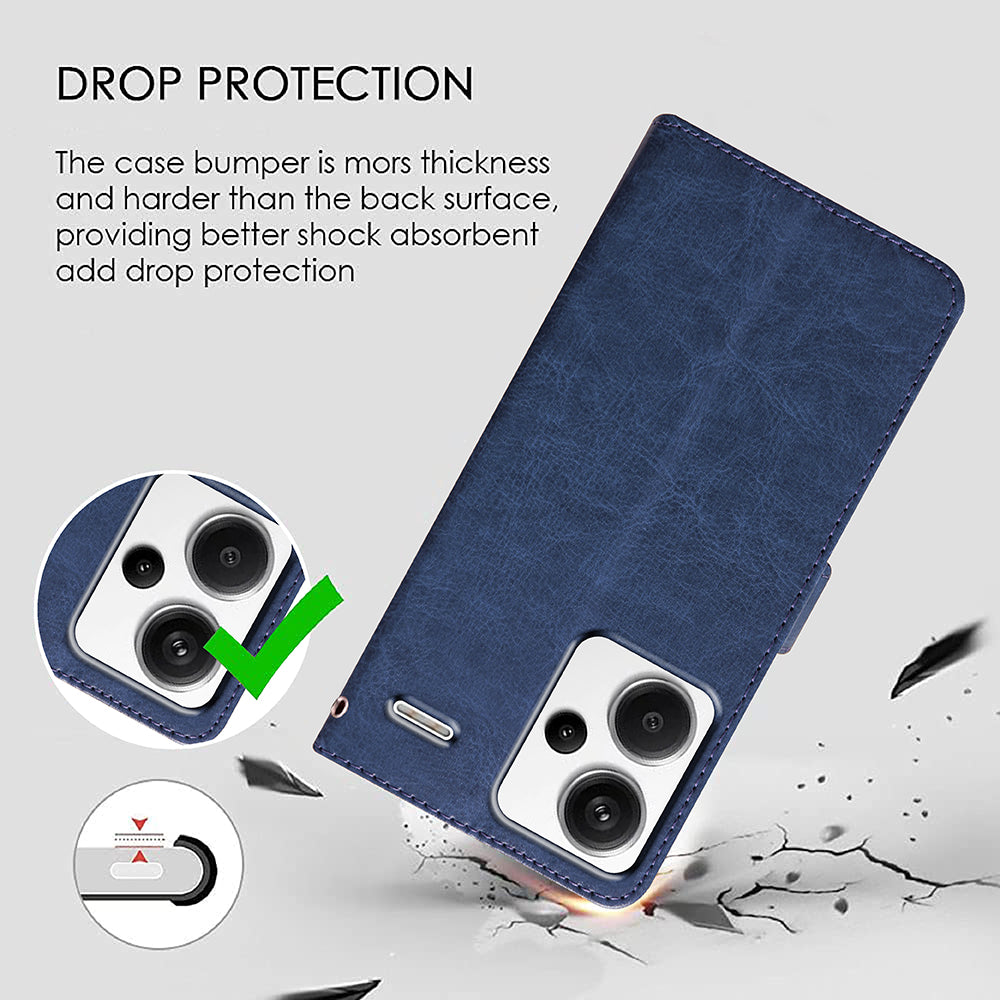 Premium Wallet Flip Cover for Mi Redmi Note 13 Pro Plus 5G