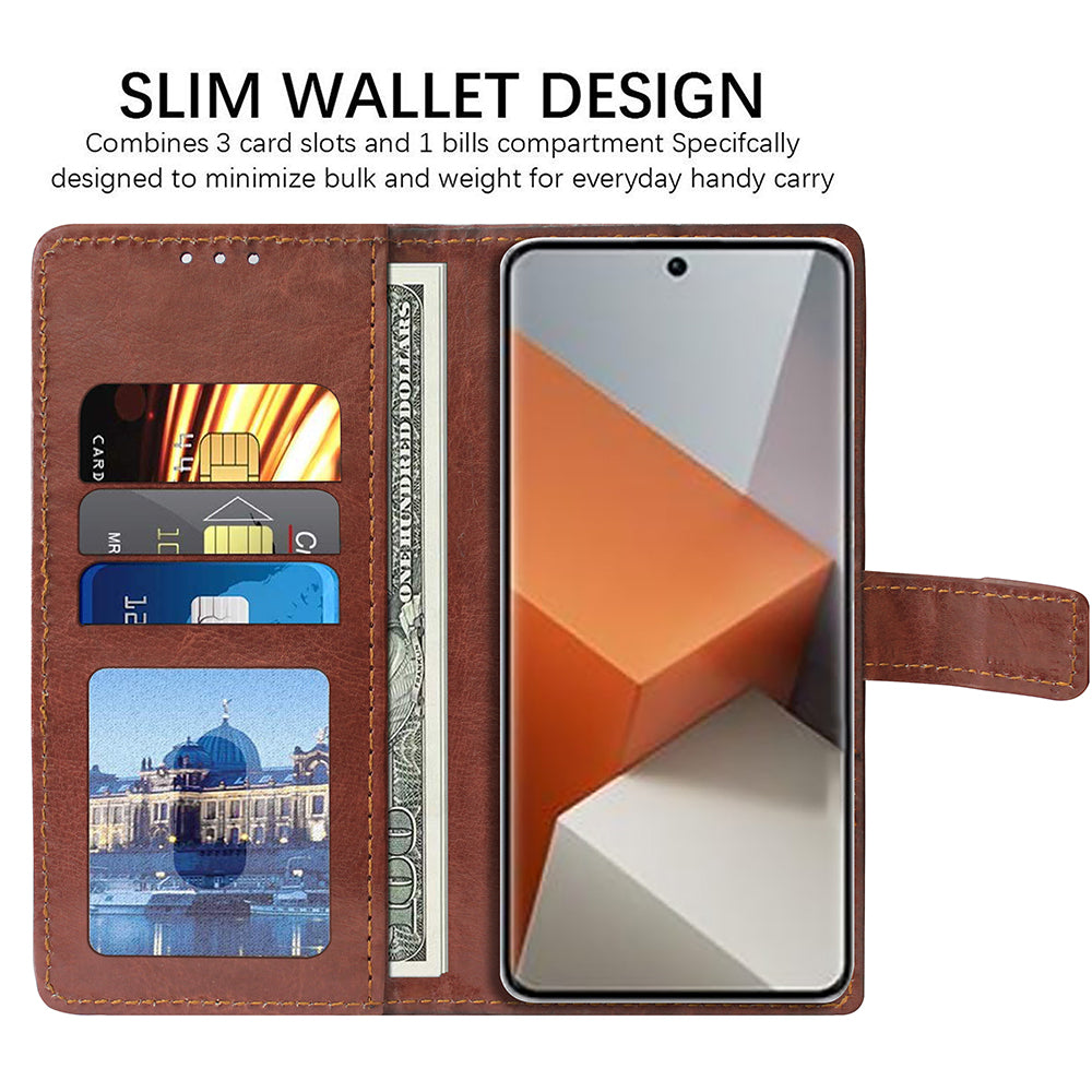 Premium Wallet Flip Cover for Mi Redmi Note 13 Pro Plus 5G