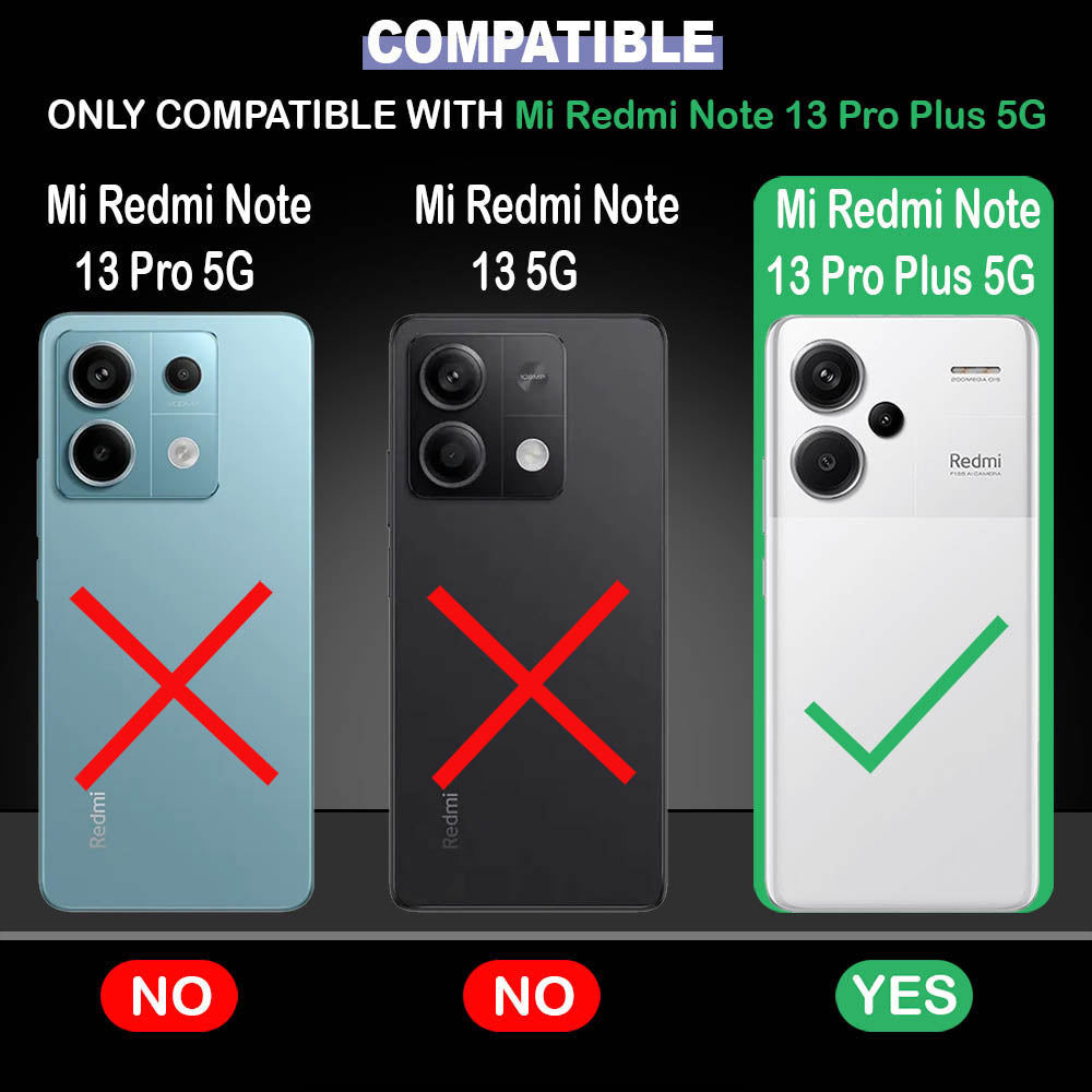 Premium Wallet Flip Cover for Mi Redmi Note 13 Pro Plus 5G