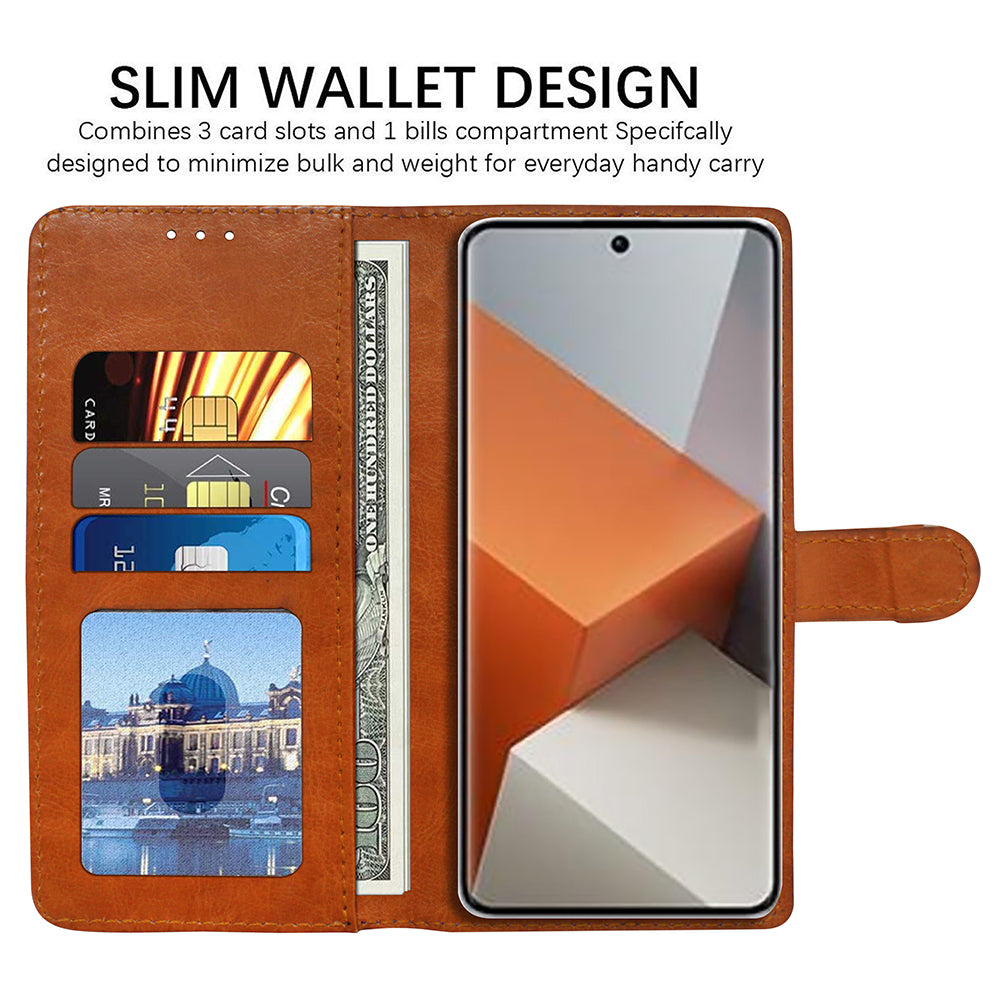 Premium Wallet Flip Cover for Mi Redmi Note 13 Pro Plus 5G