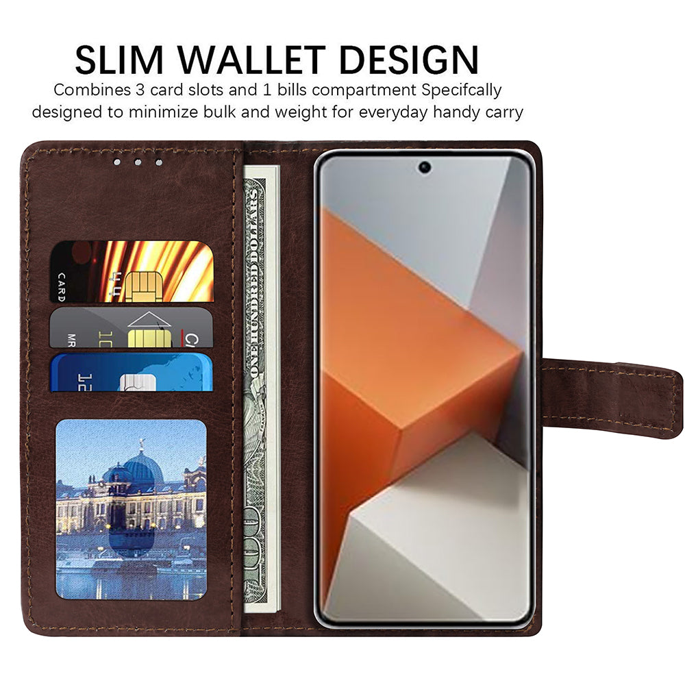 Premium Wallet Flip Cover for Mi Redmi Note 13 Pro Plus 5G