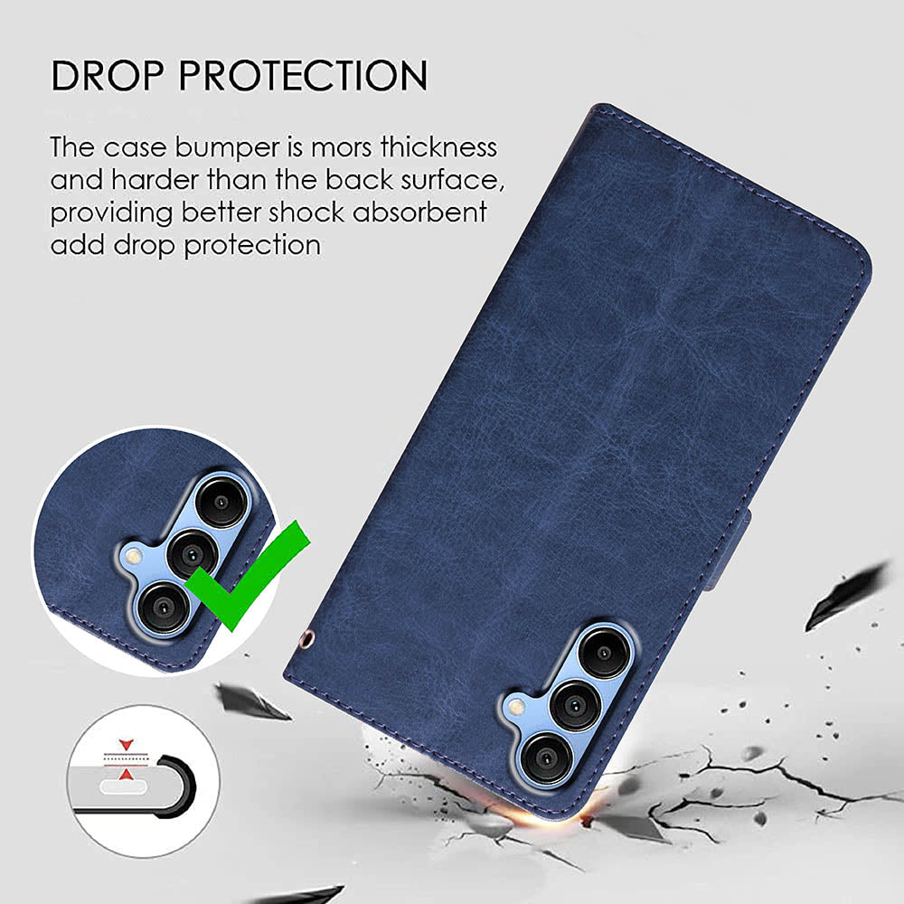 Premium Wallet Flip Cover for Samsung Galaxy A15 5G / 4G