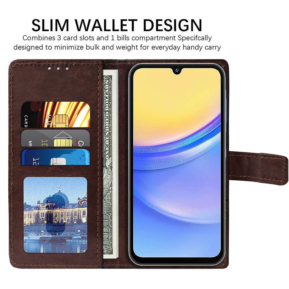 Premium Wallet Flip Cover for Samsung Galaxy A15 5G / 4G