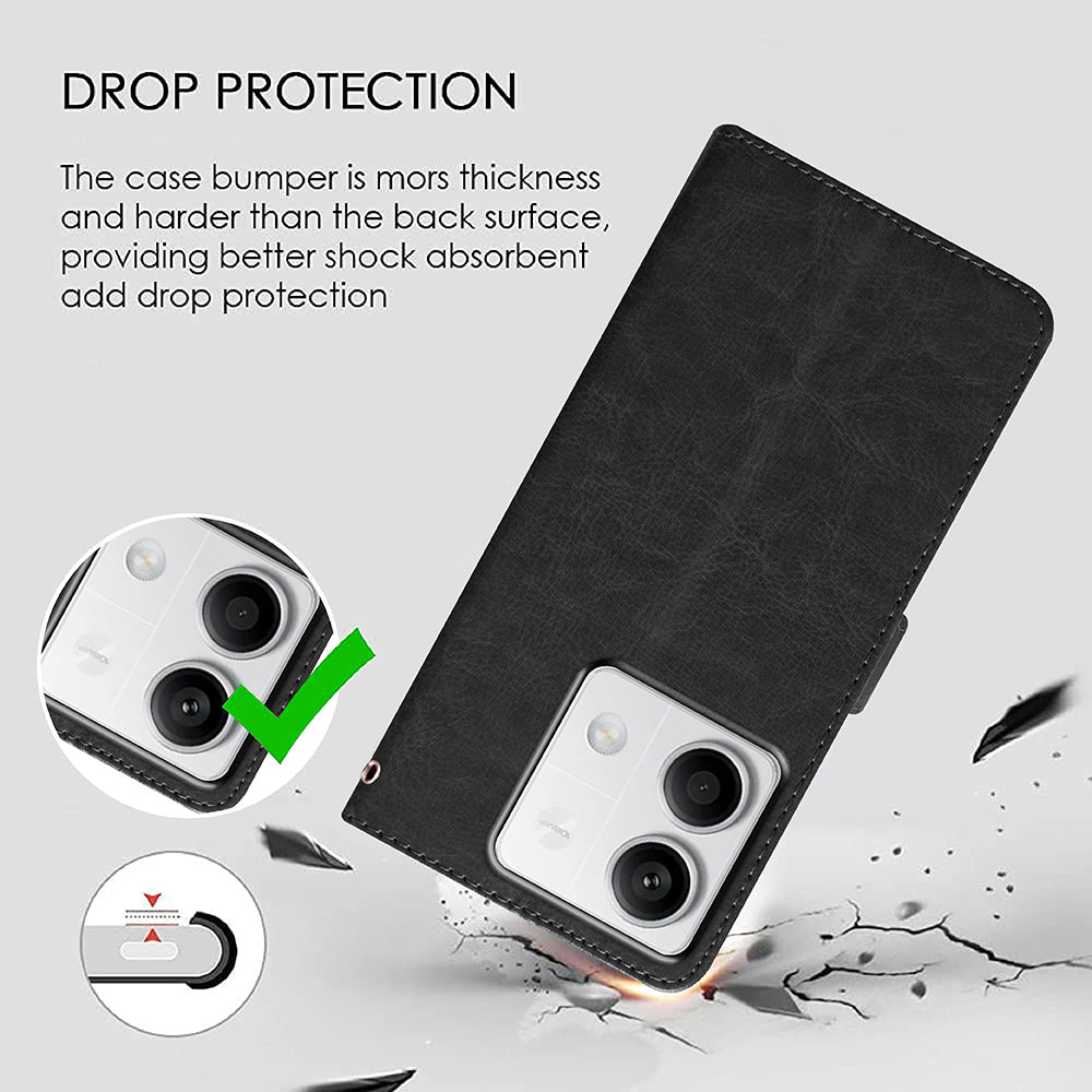 Premium Wallet Flip Cover for Mi Redmi Note 13 5G