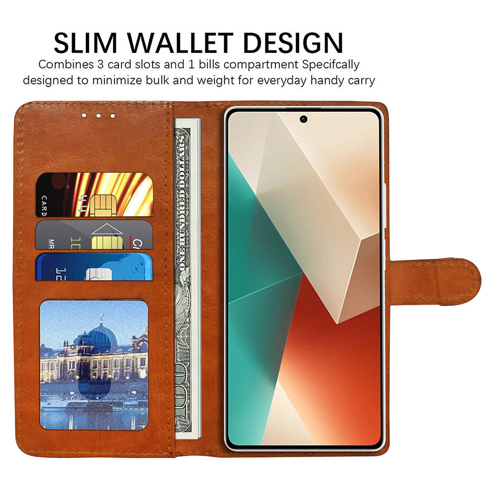 Premium Wallet Flip Cover for Mi Redmi Note 13 5G